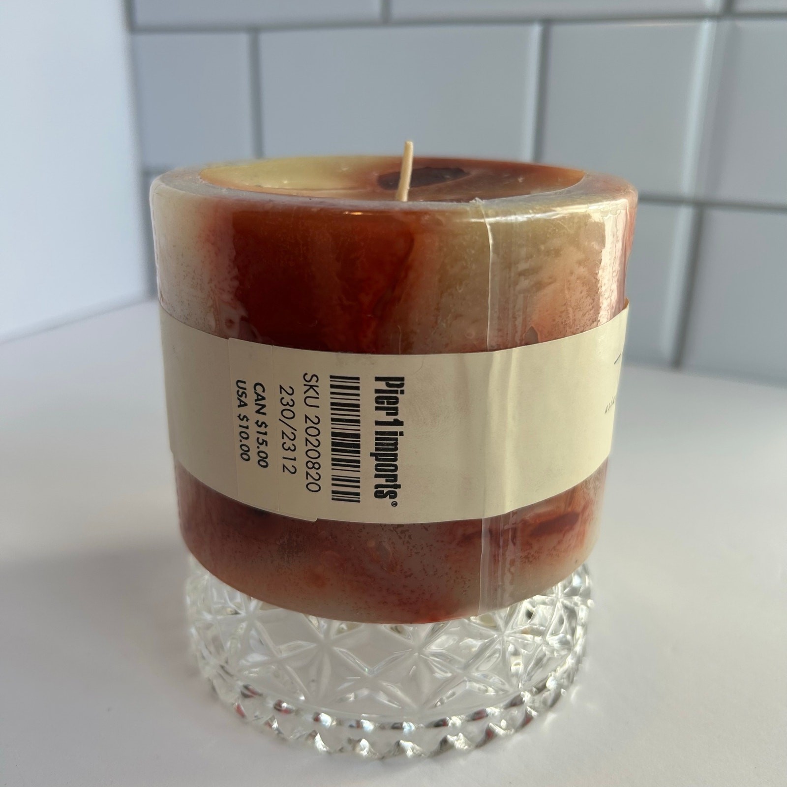 Pier 1 Multiples Patchouli Amber Asian Spice 4×3 Candle New