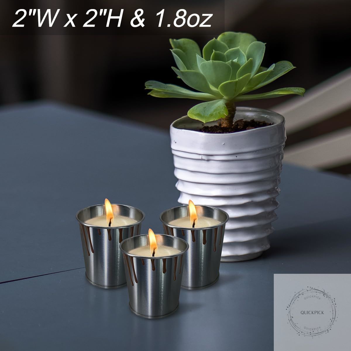 Citronella Candles 6/12 Pack Outdoor Indoor Scented Candles with Pure Citronella