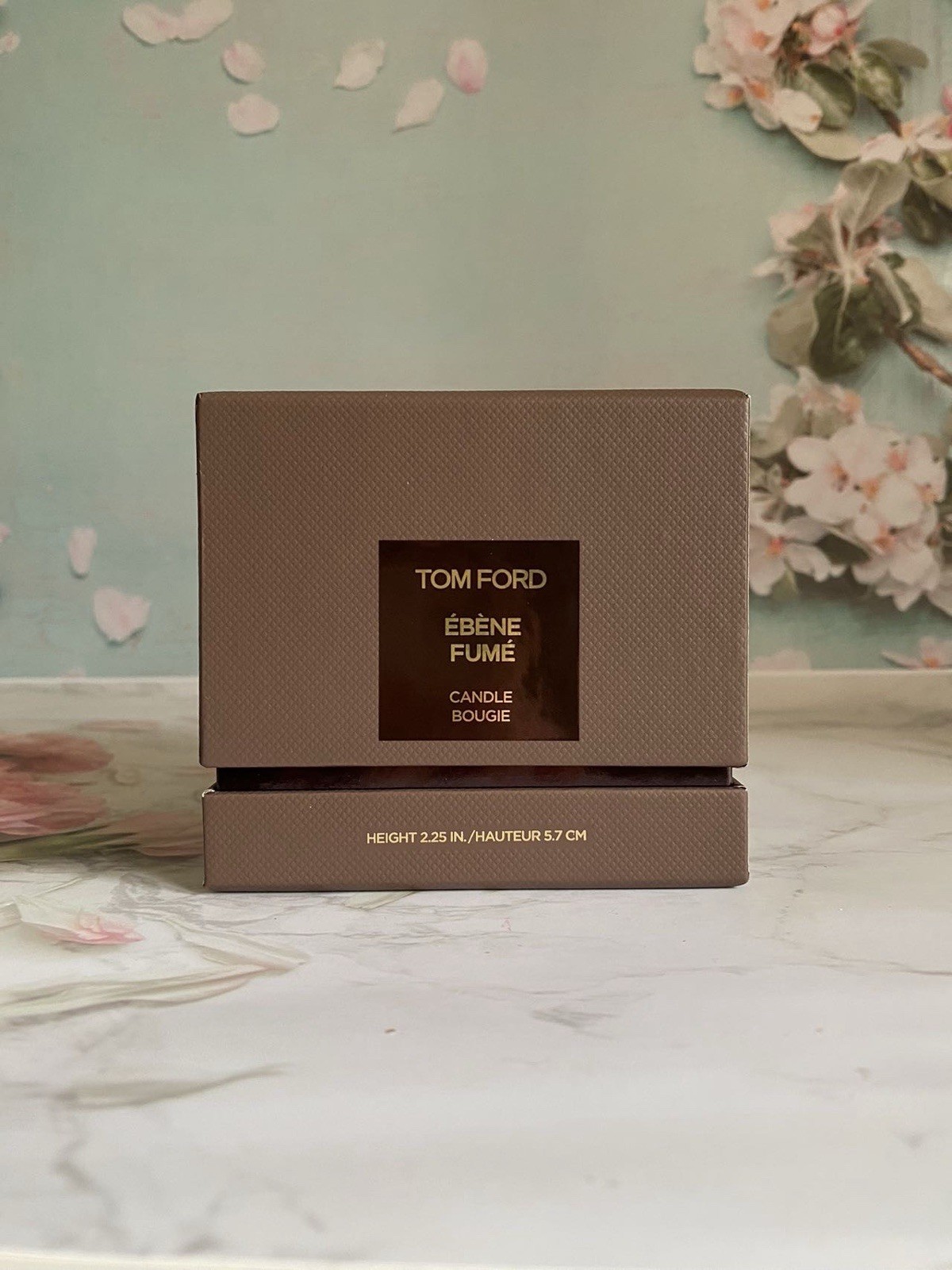 Tom Ford Ebene Fume Candle Bougie Height 2.25 In / 5.7 cm New, Sealed
