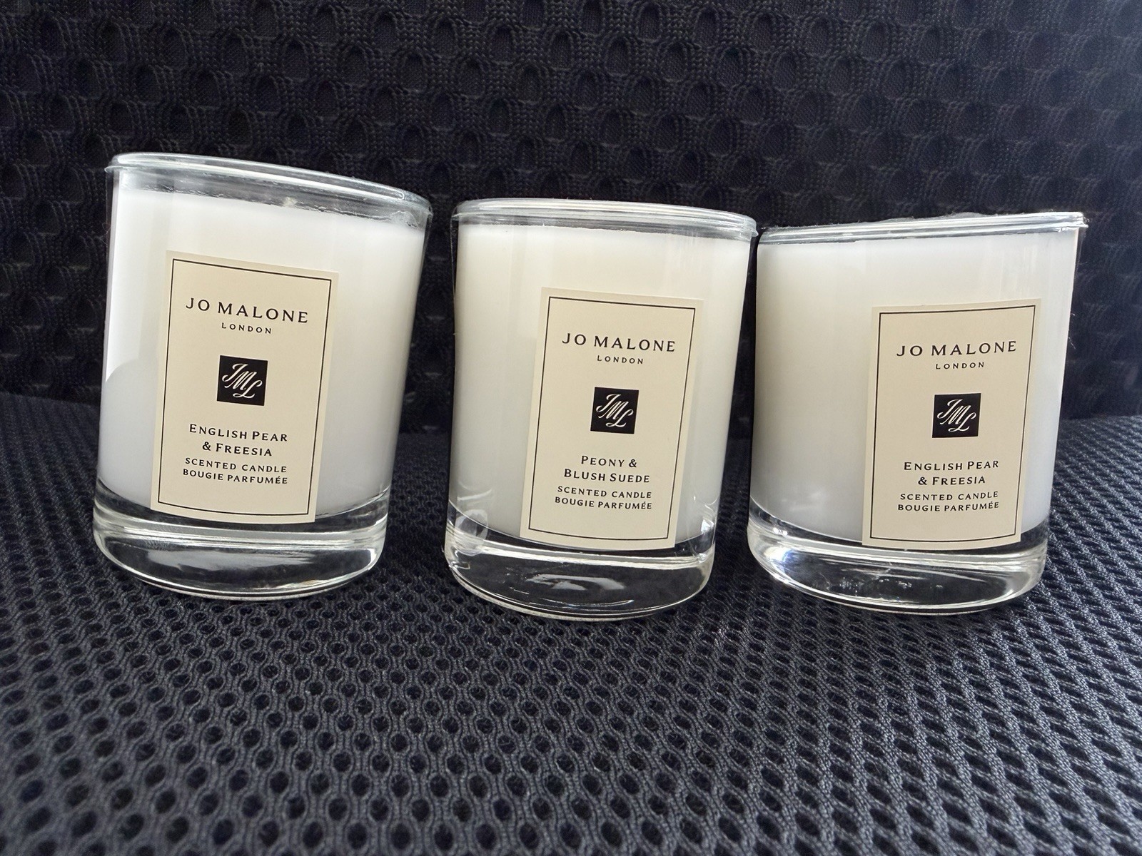 Jo Malone Set Of 3 Candle Travel Size 2.2oz / 65g Peony & Blush ; Pear & Freesia