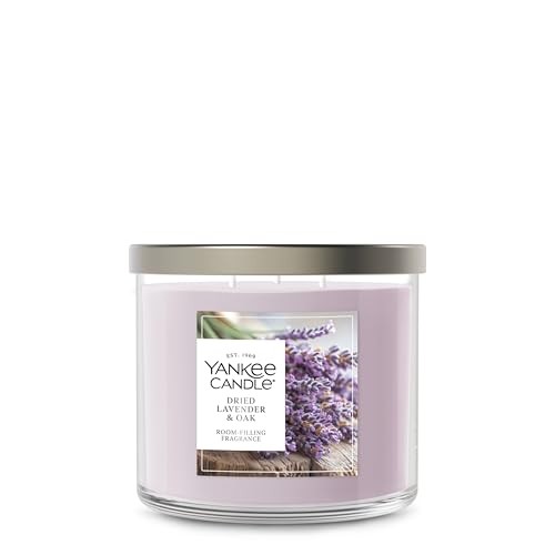 Yankee Candle Dried Lavender & Oak 14.5oz 3-Wick Scented Jar Candle 40hr Burn