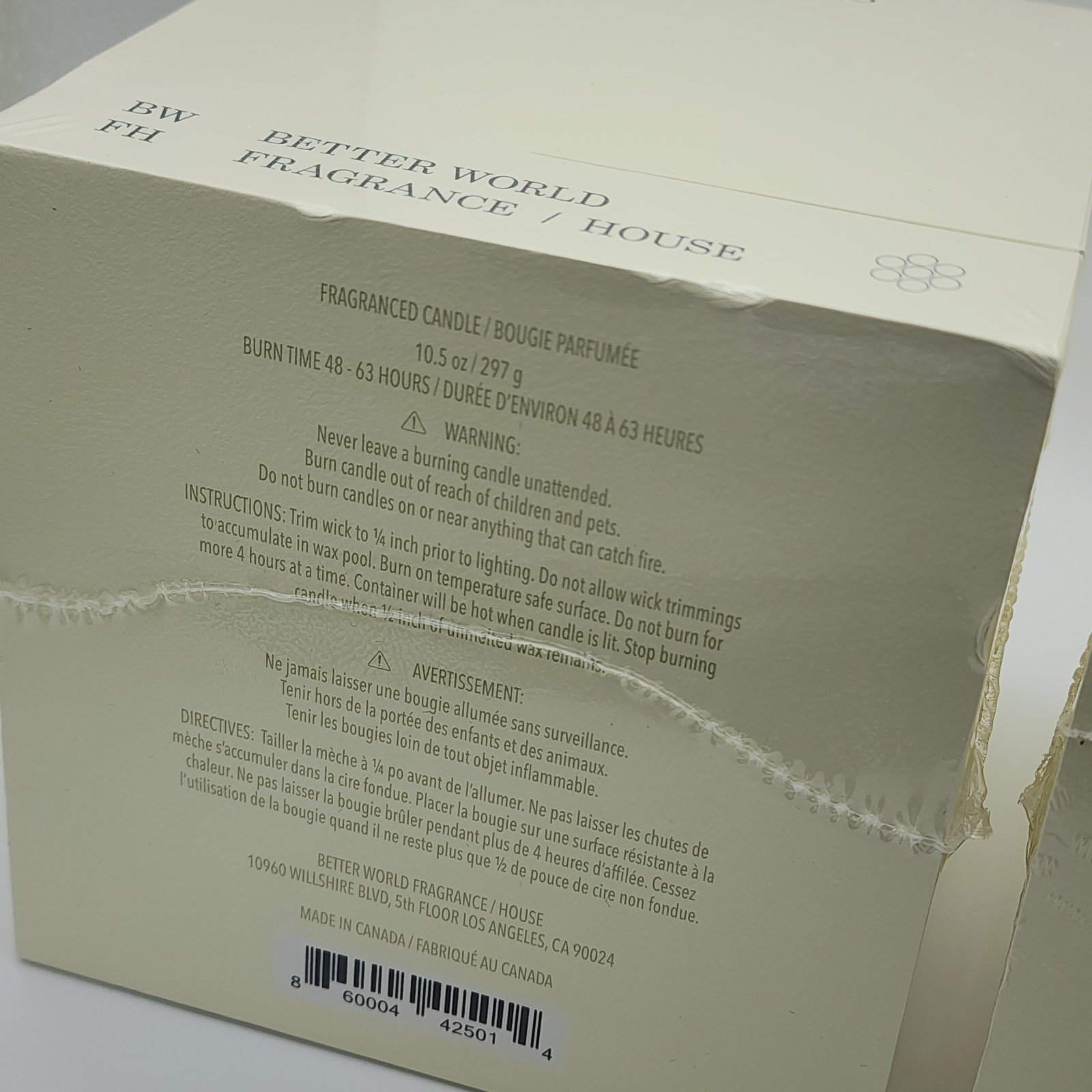 Better World Fragrance House by Drake Scented Candle Sweeter Tings Winter Warmth