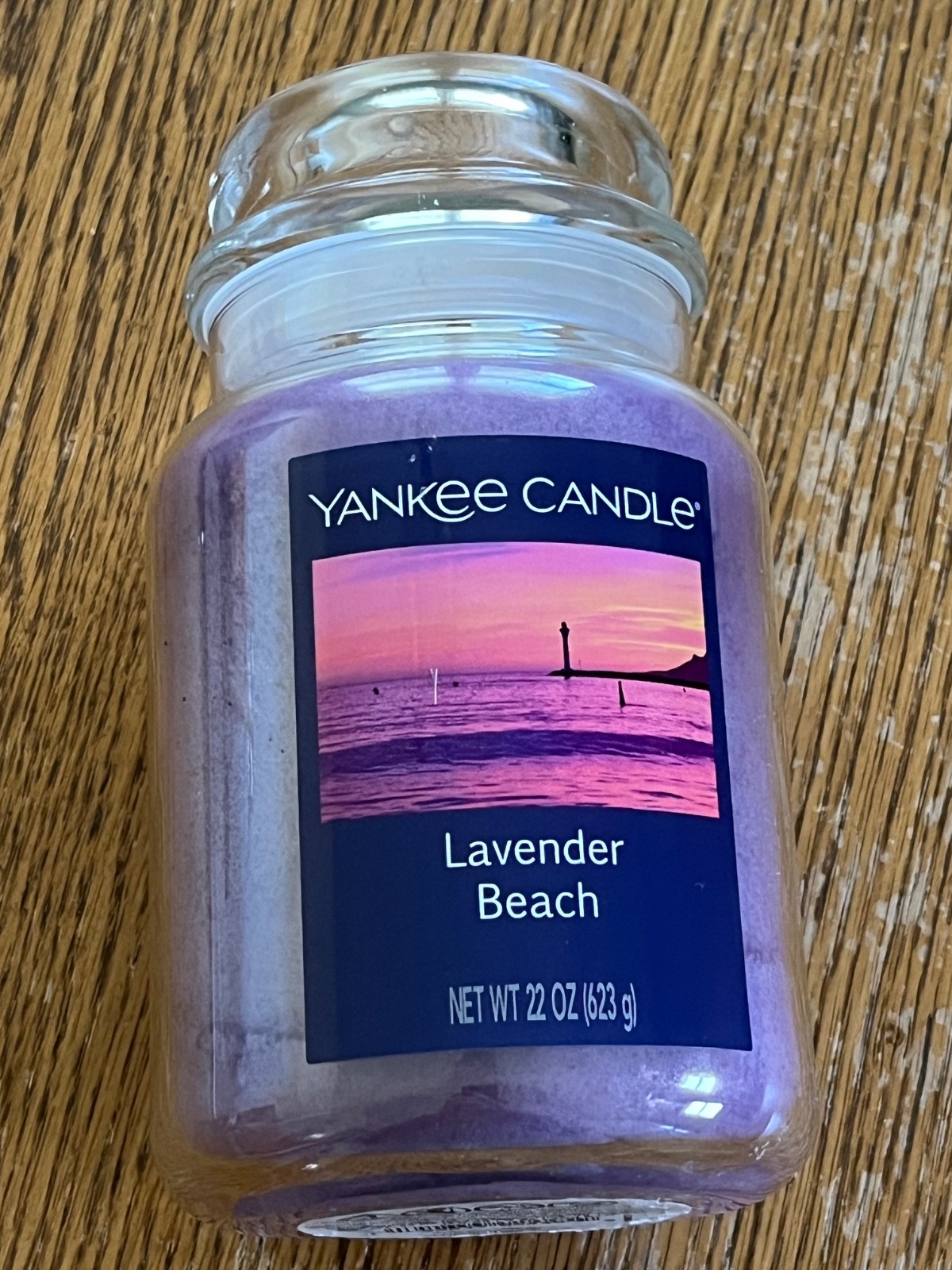 NEW YANKEE CANDLE LAVENDER BEACH LARGE JAR CANDLE 22 OZ 623G