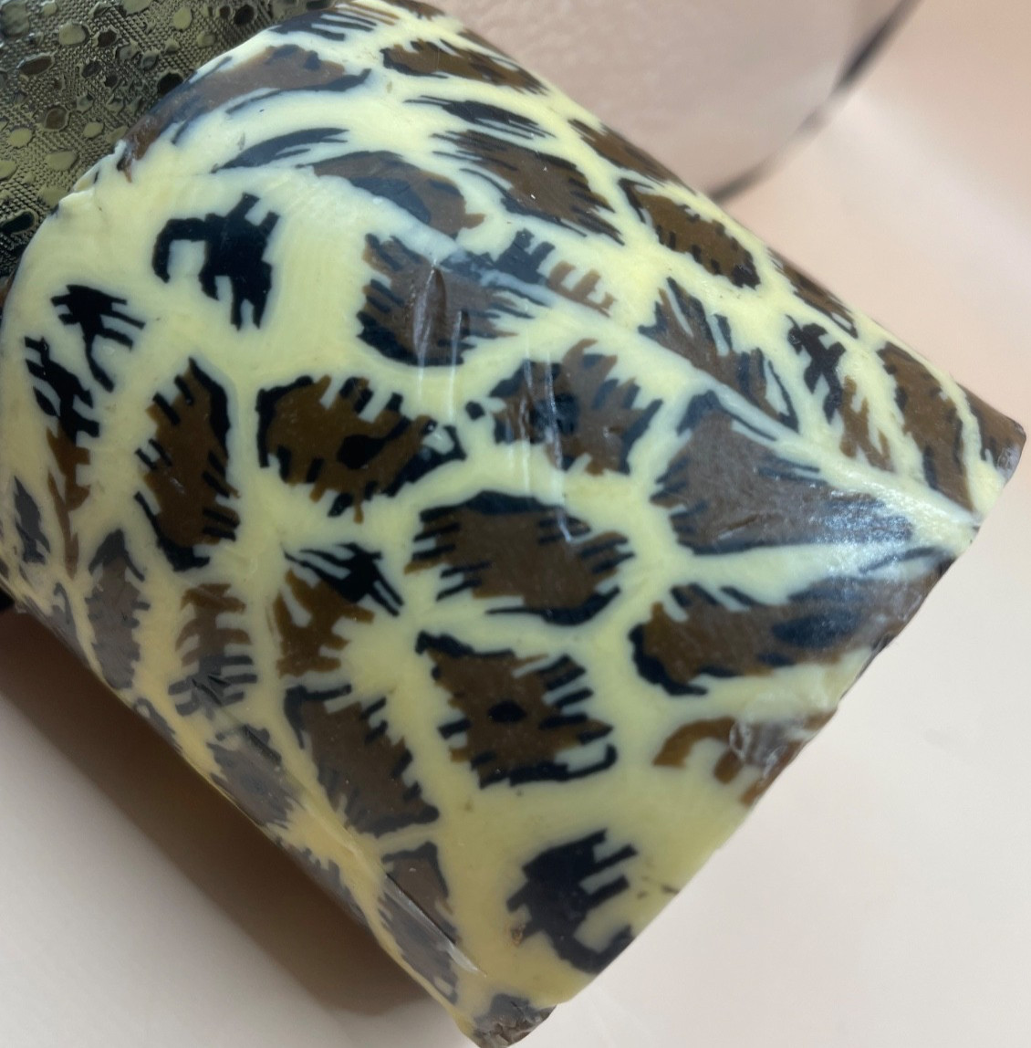 2 Y2K Candles Animal Print Retro