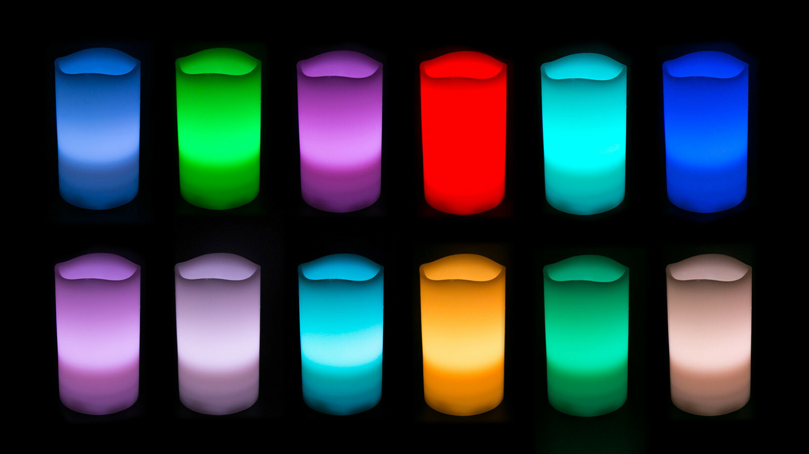 Set of 3 Color Changing Flameless LED Candles with Remote Control Timer 4″ 5″ 6″