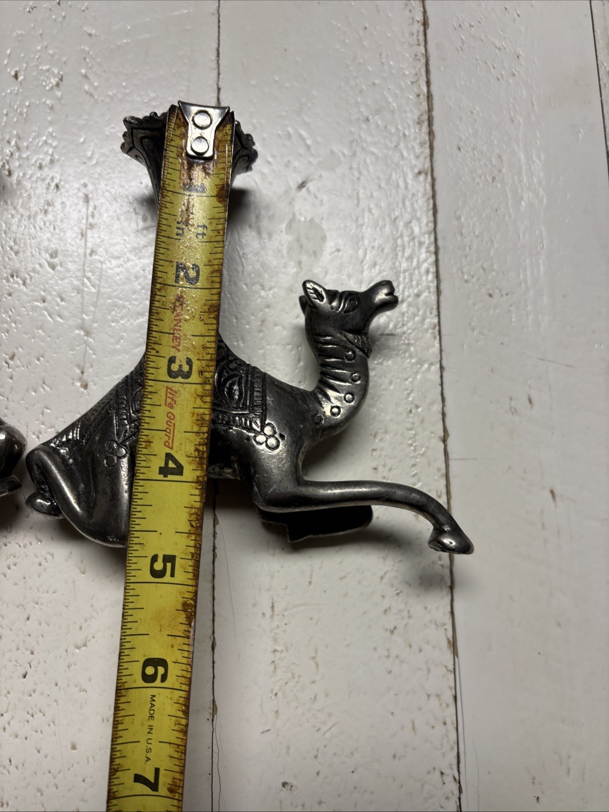 Antique Moroccan African Tuareg Candlestick Touareg Metal Candle Old Camel Shape