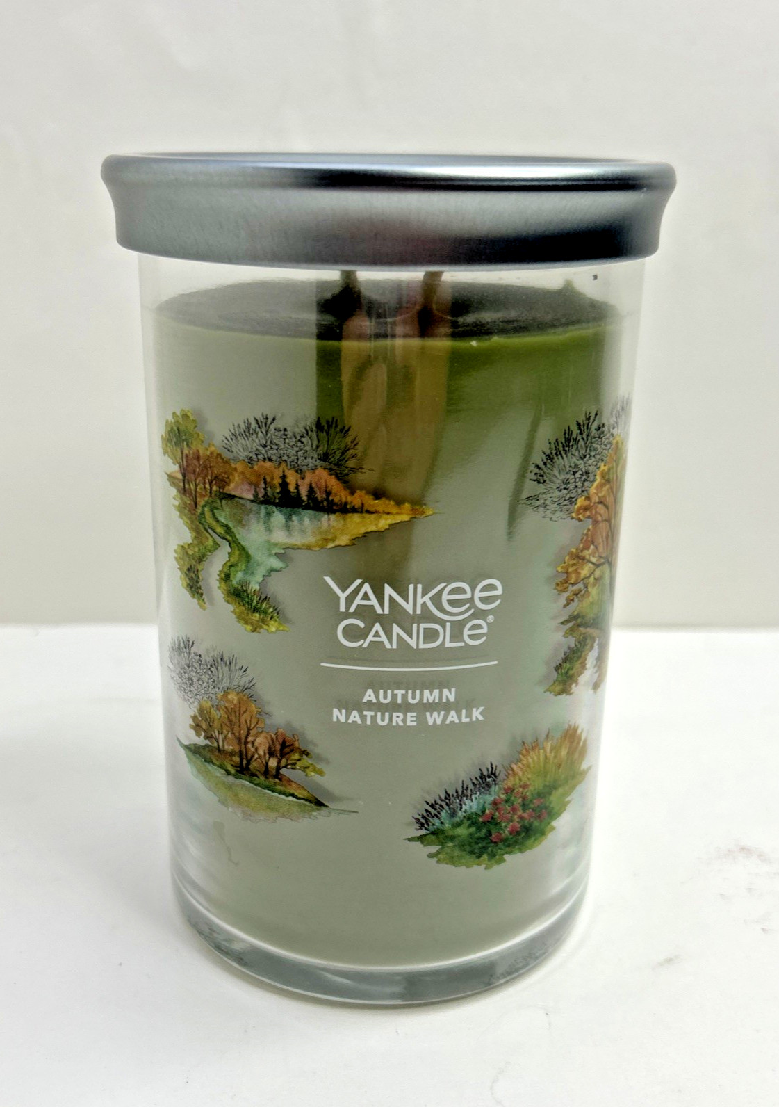 NEW Yankee Candle Autumn Nature Walk 20oz Large Tumbler Jar Candle Fall 2 Wick