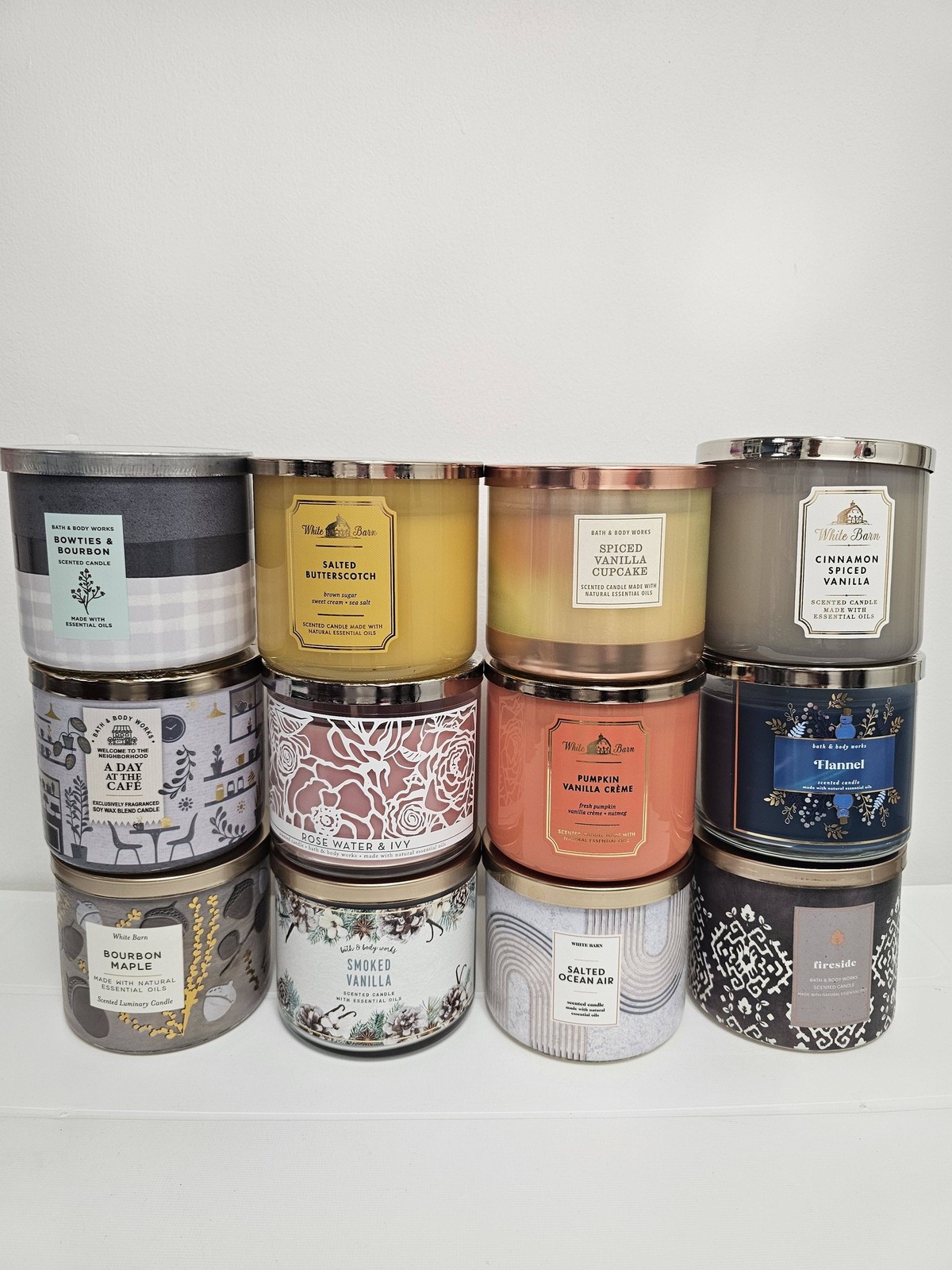 Bath & Body Works 3 Wick Scented Candle With Natural Essential Oils Pick Now