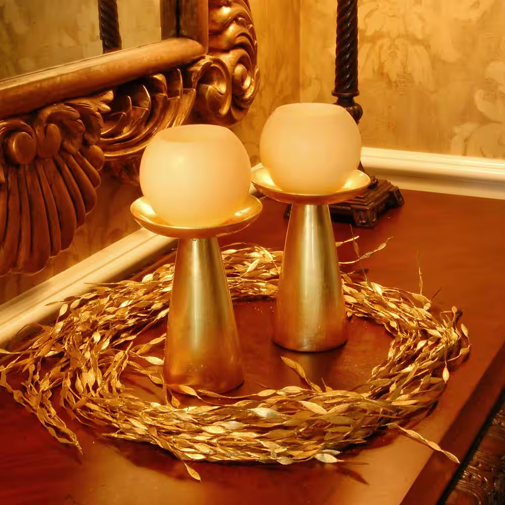 4 In. Ball Flameless Candles (Set of 2)