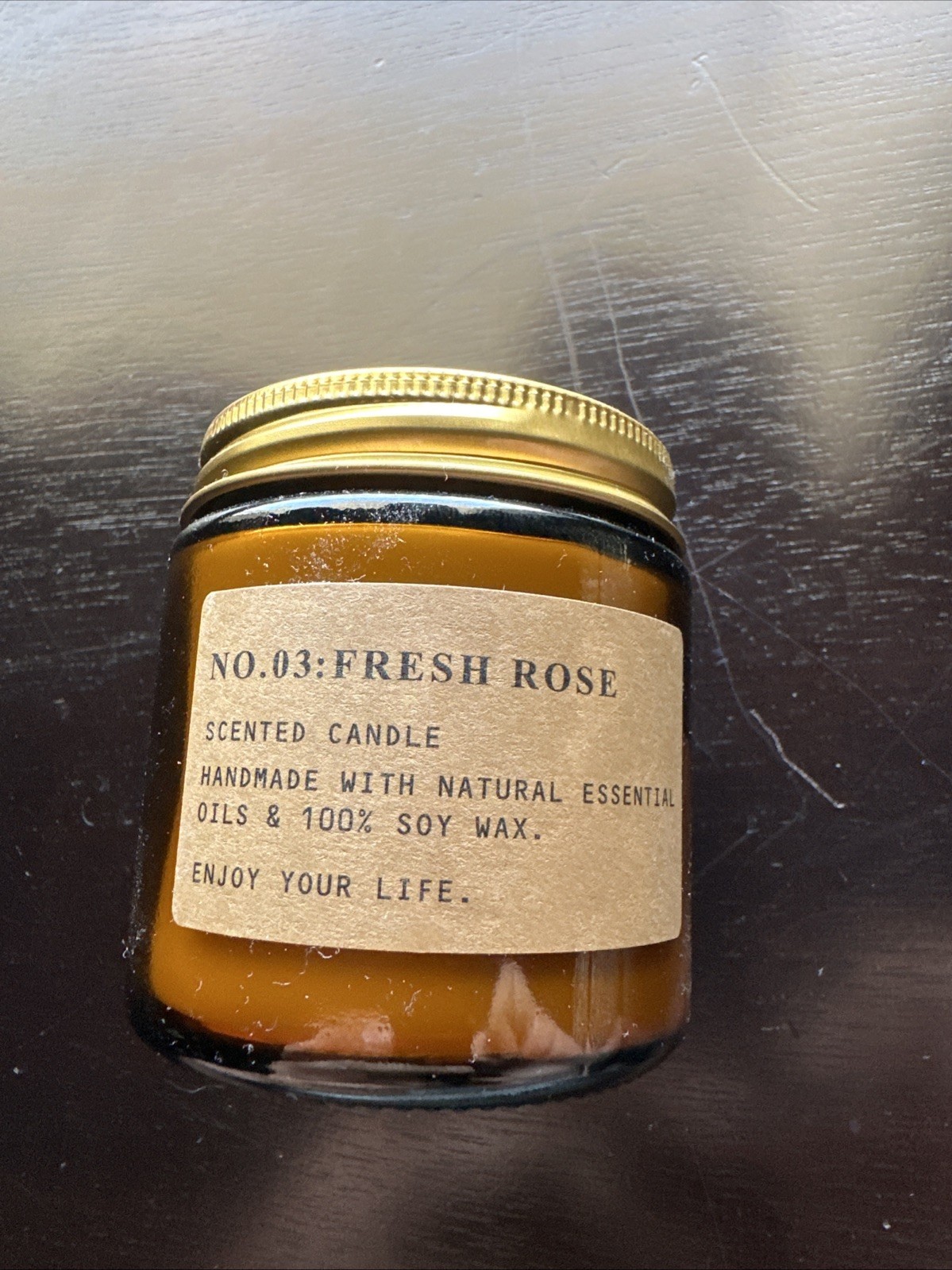 PF Candle Co No 03 FRESH ROSE 6.5 Oz Single Wick Jar