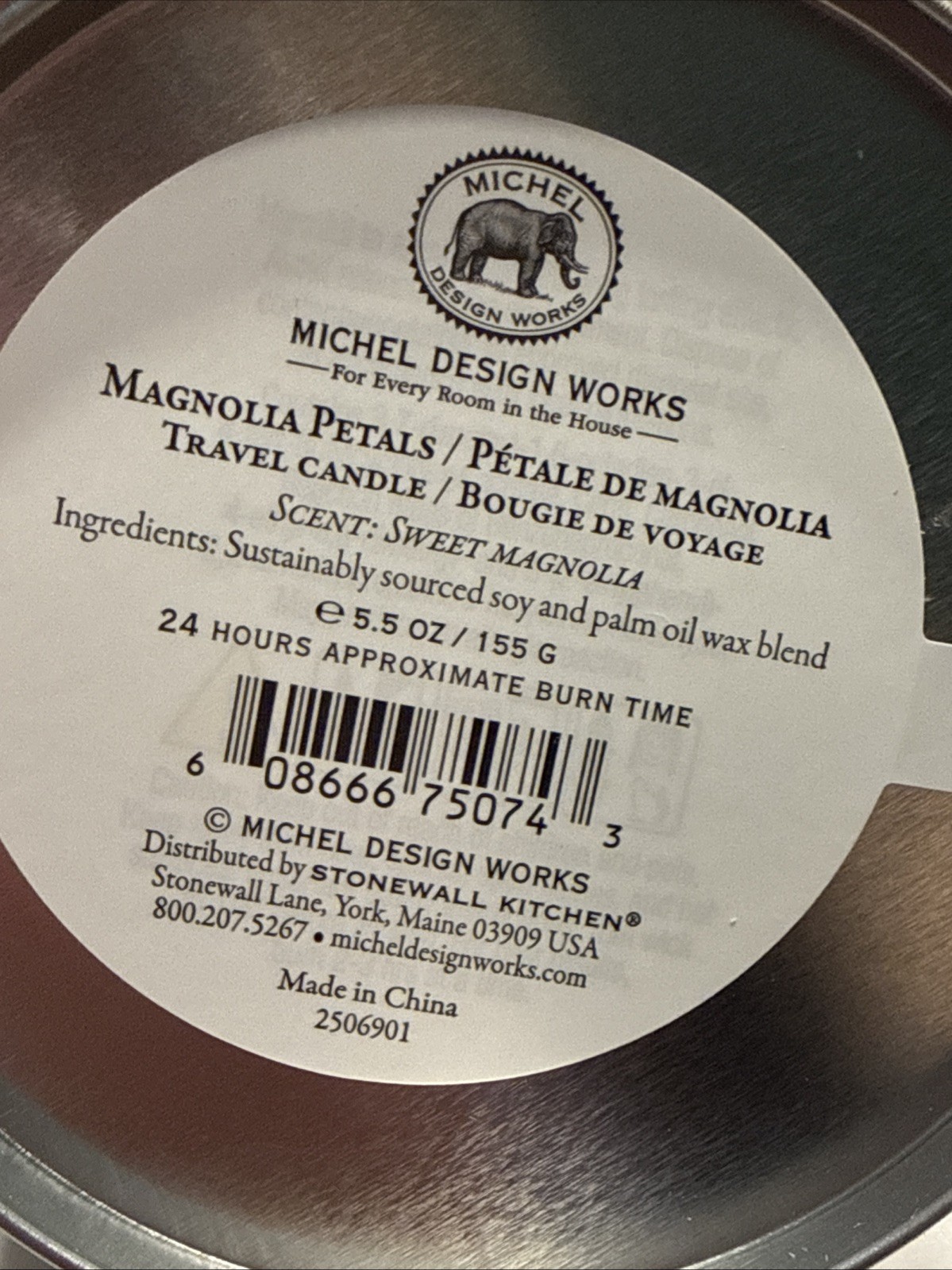 Michel Design Works MAGNOLIA PETALS Candle, Lotion & Hostess Guest Towel Napkins