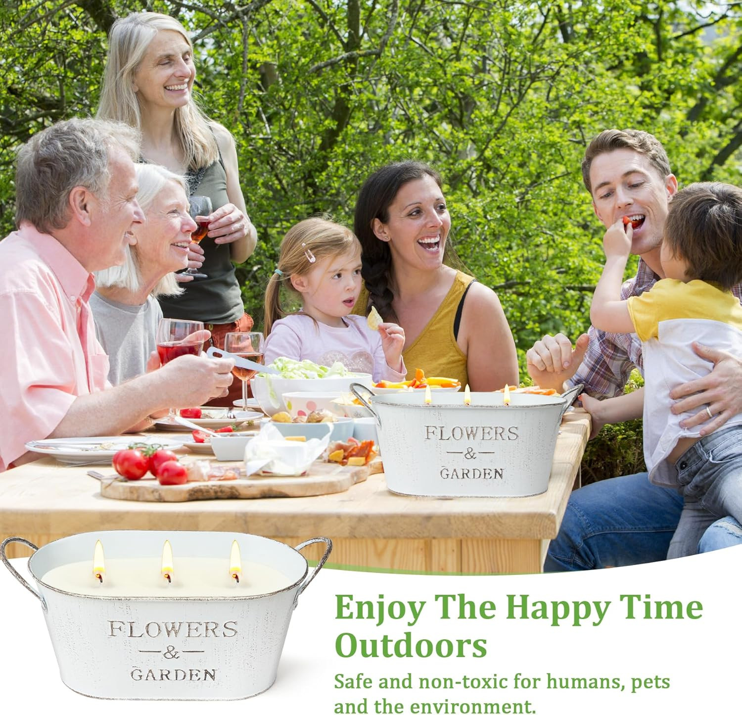 Citronella Candles Outdoor, 30oz Large for Patio Yard Home