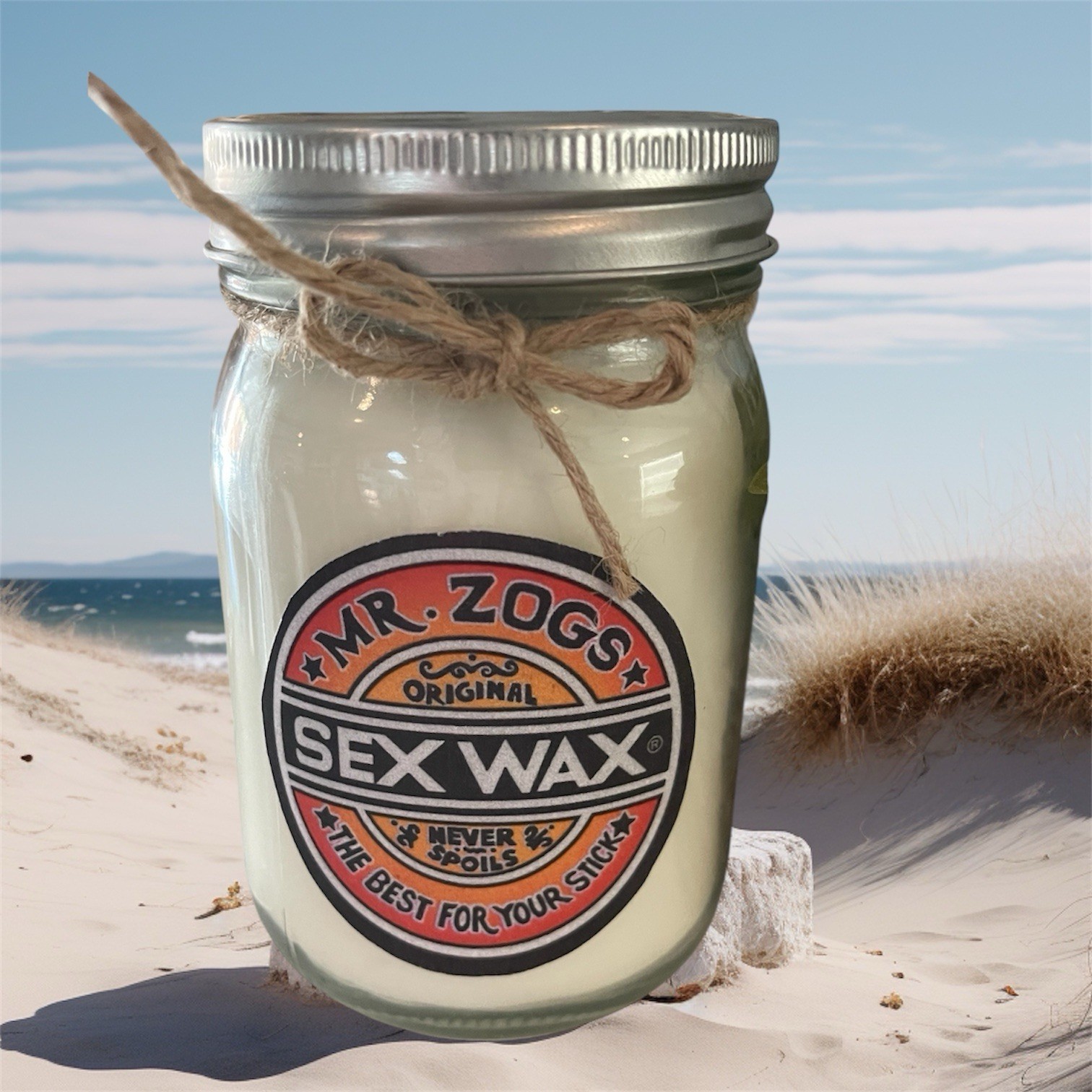Sex Wax Candle W/ Wood Wick 100% Organic Clean Sustainable Ingredients