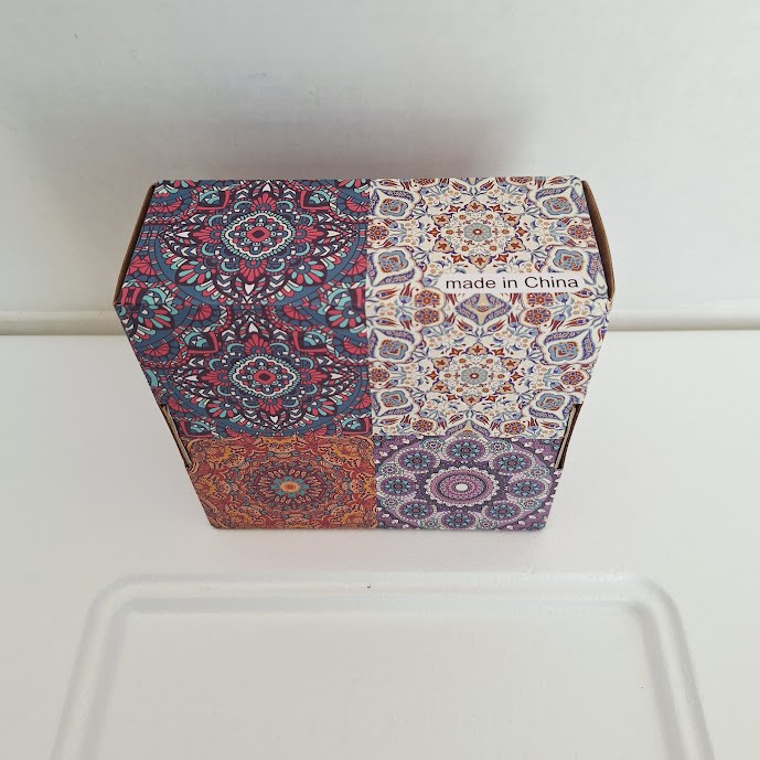 4-Pack Scented Soy Wax Candles in Decorative Mandala Tins Gift Set 4.4oz Each
