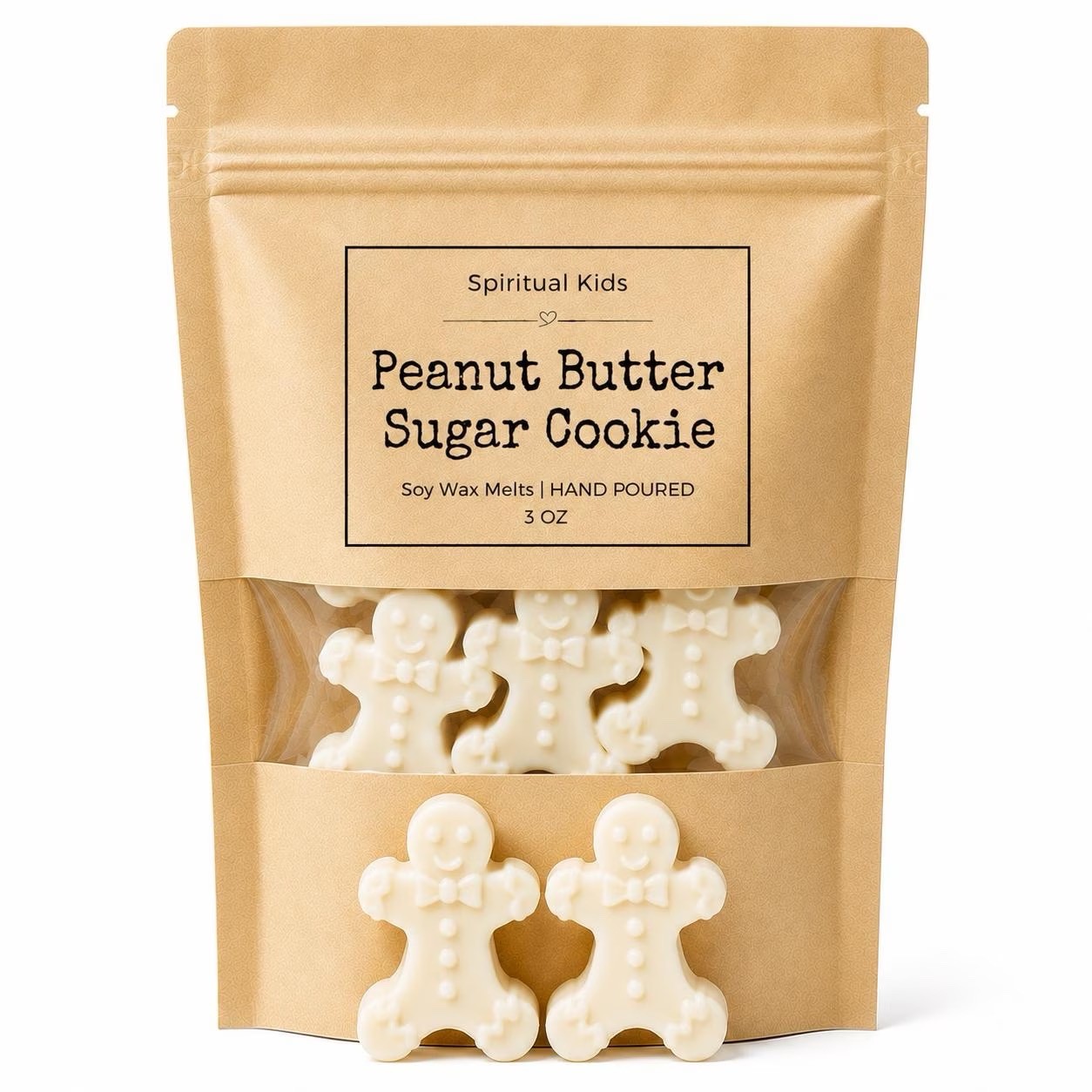 Gingerbread Shaped Soy Wax Melts 3.2oz | Food Scented | Holiday Scents |