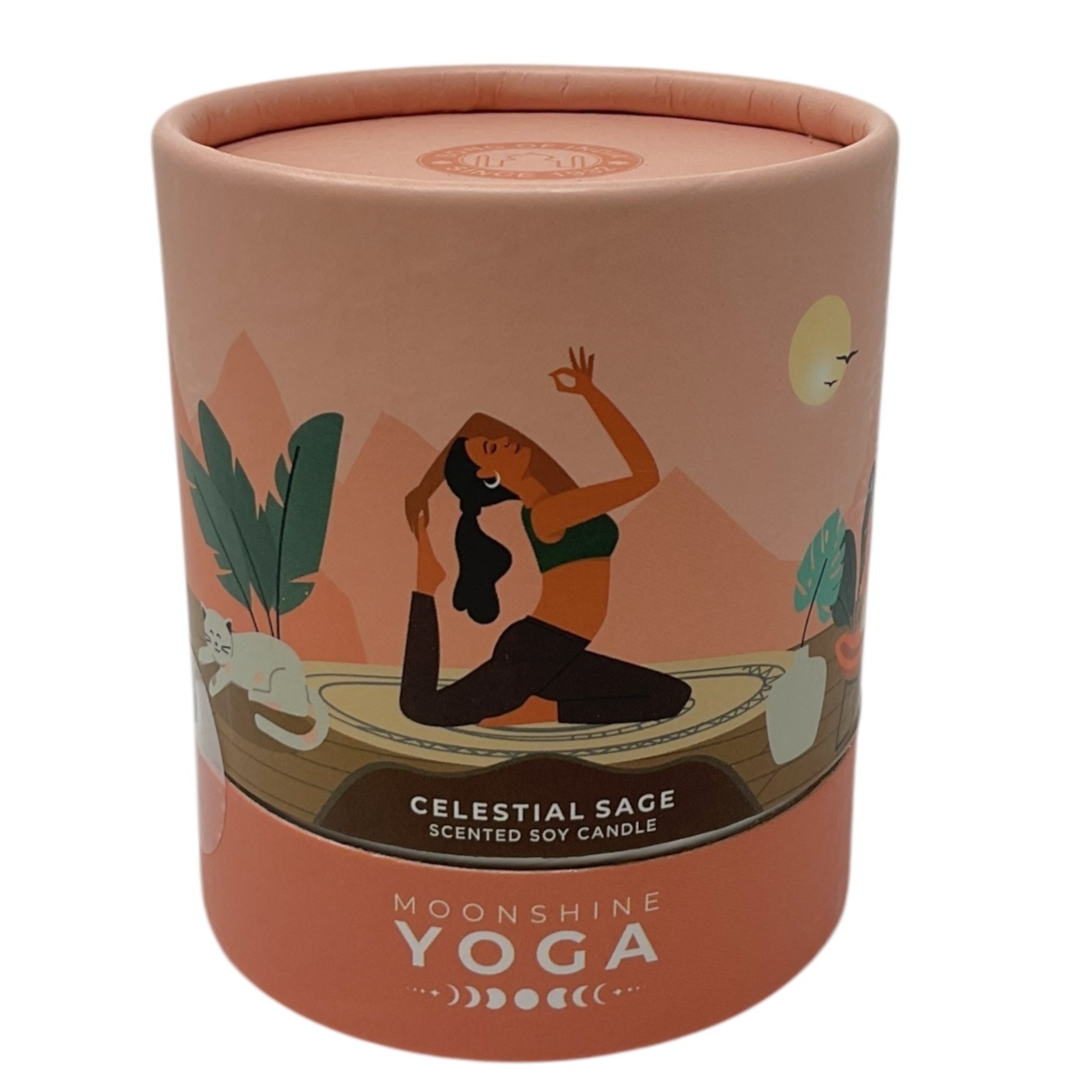 Song of India Moonshine Yoga Celestial Sage Scented Soy Candle 120g Made India