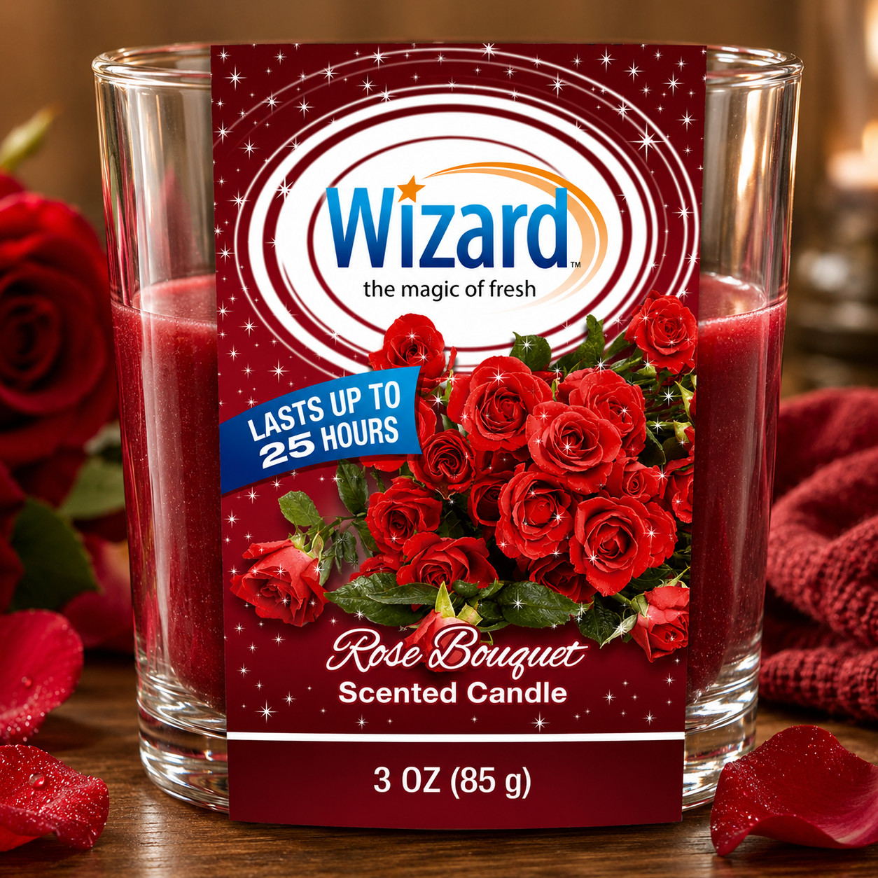 Wizard Scented Candle 12 Pack Choose Fragrance 3oz Glass Jar Home Decor Gift Set