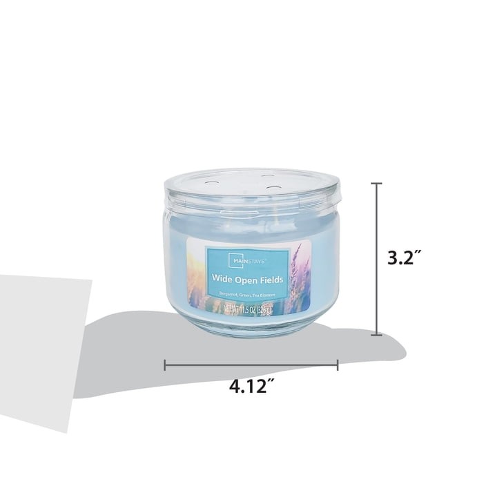 3 Pack Wide Open Fields Scented 3-Wick Candles,11.5oz FREE & FAST SHIP IN 2 DAYS