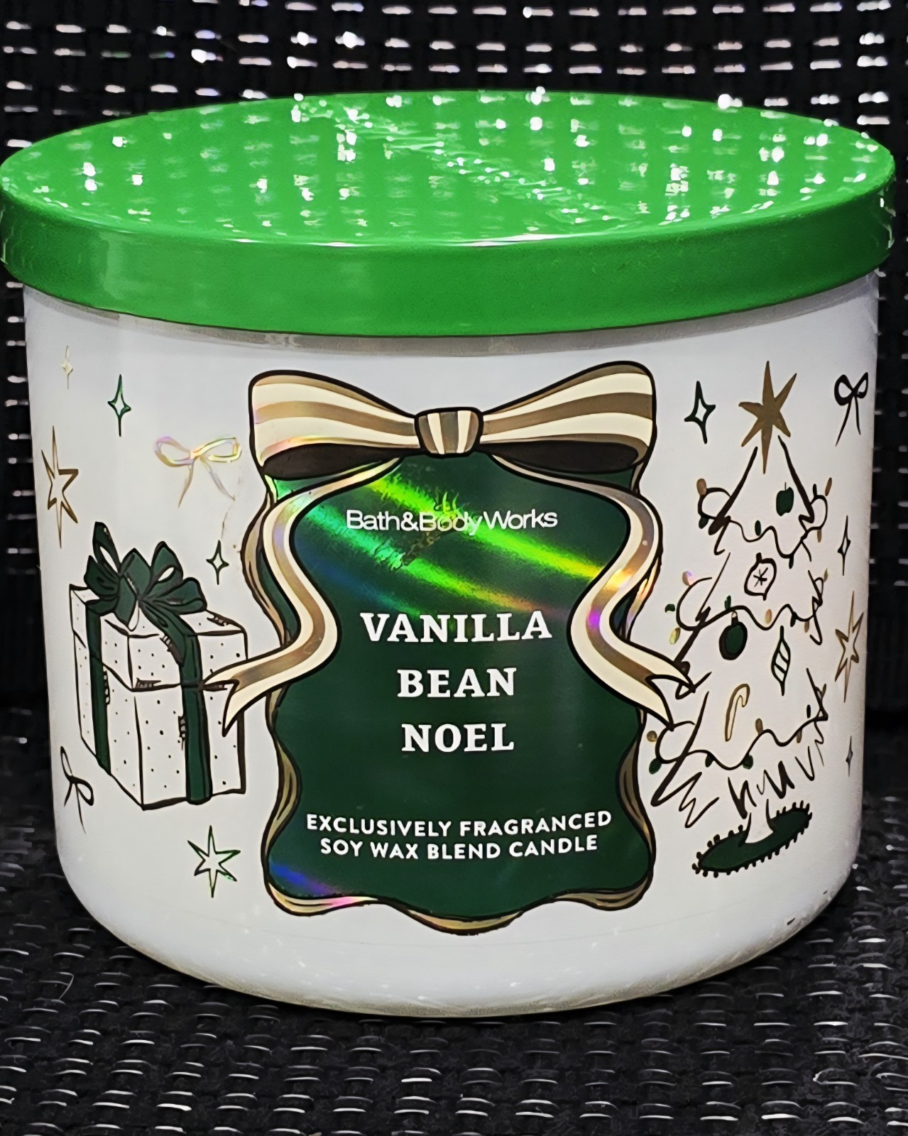 ALL NEW Bath and Body Works VANILLA BEAN NOEL 3-Wick Candle 14.5 oz 25-45 HRS