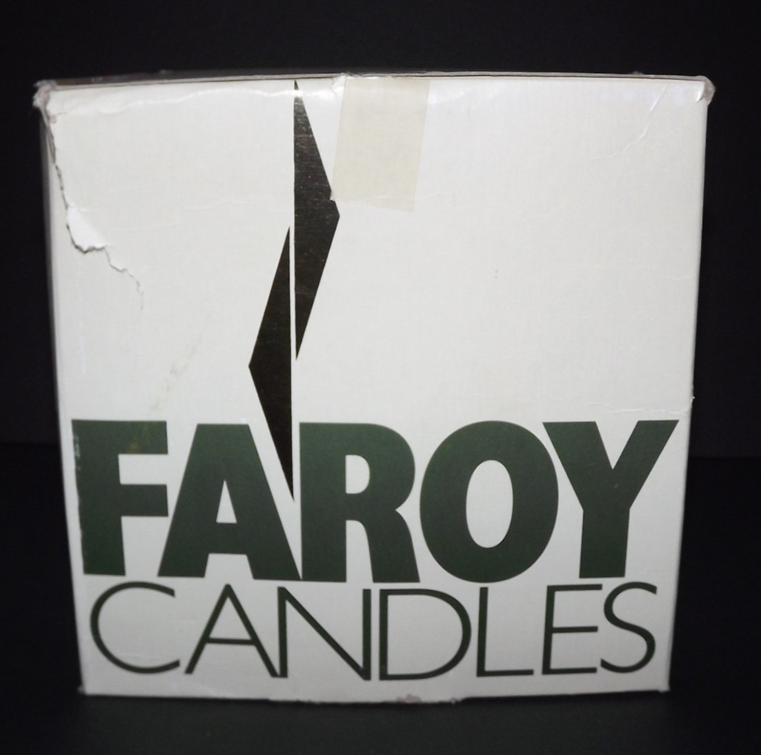 FAROY 3 Wick Pillar Candle 6″ x 6″ White Vanilla Scented New In Original Box