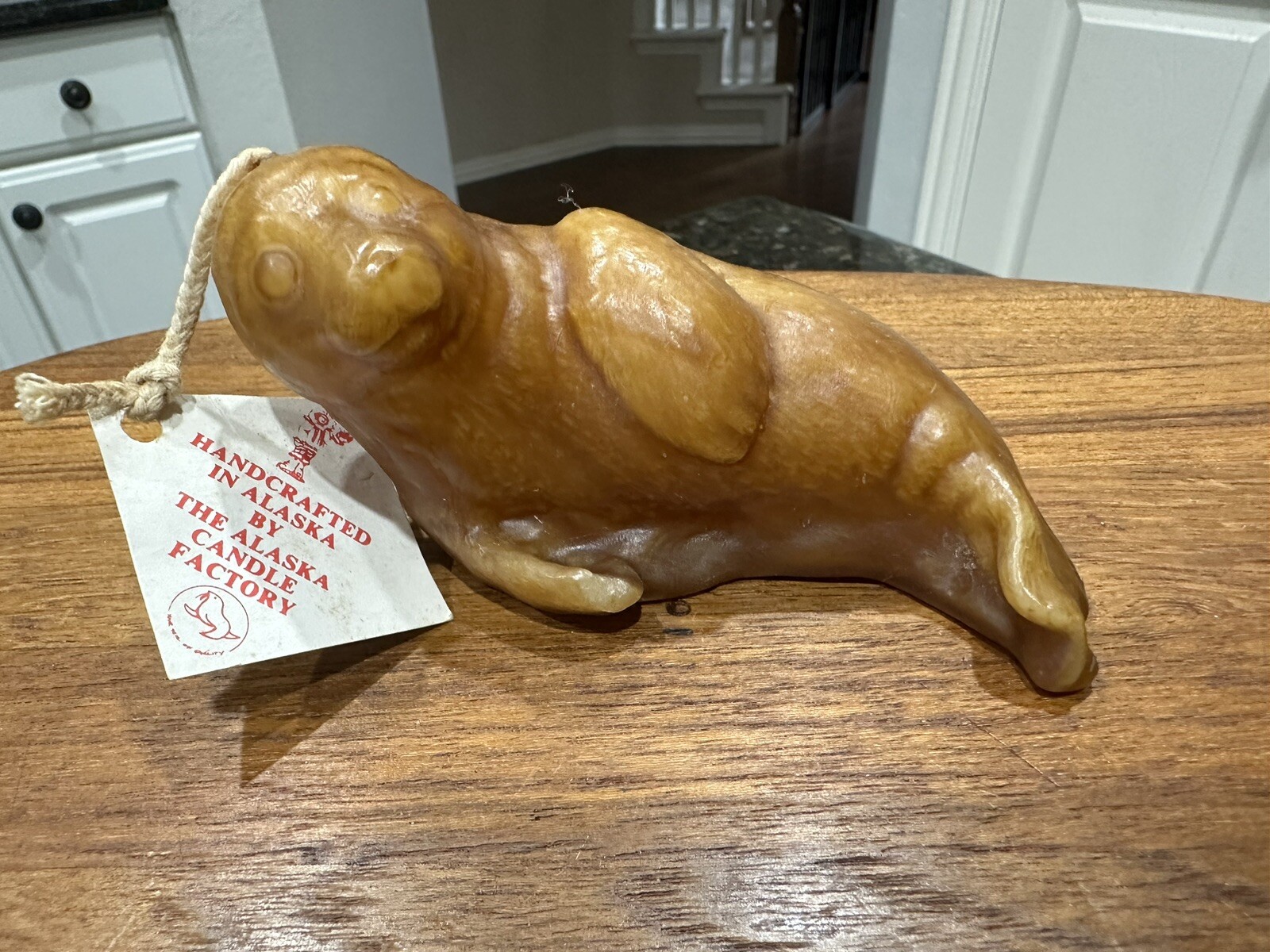 Alaska Candle Factory Seal Candle 4 Inches Unused