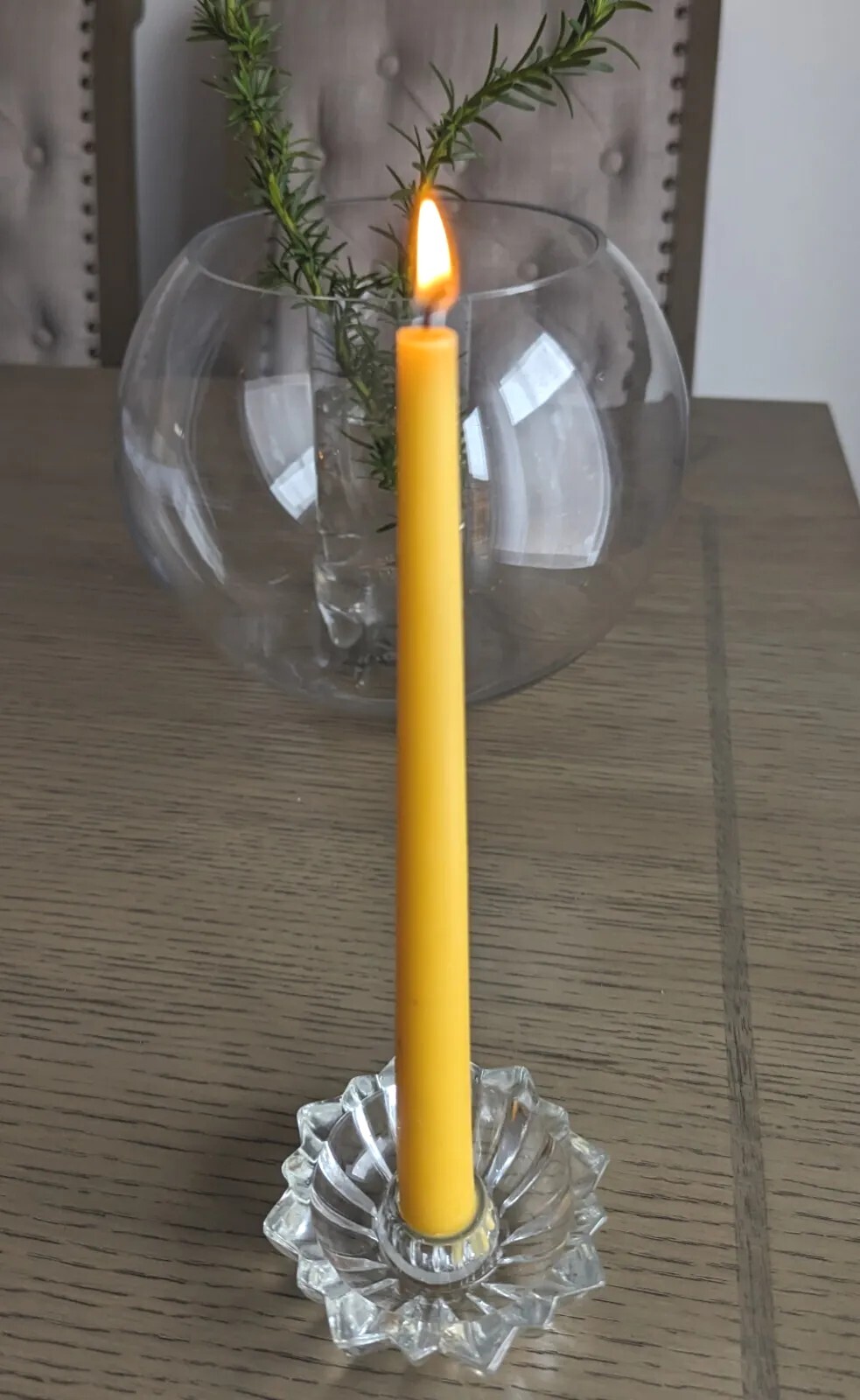 100eswax Taper Candles – All-Natural Handmade Decorative 6 Candle Set