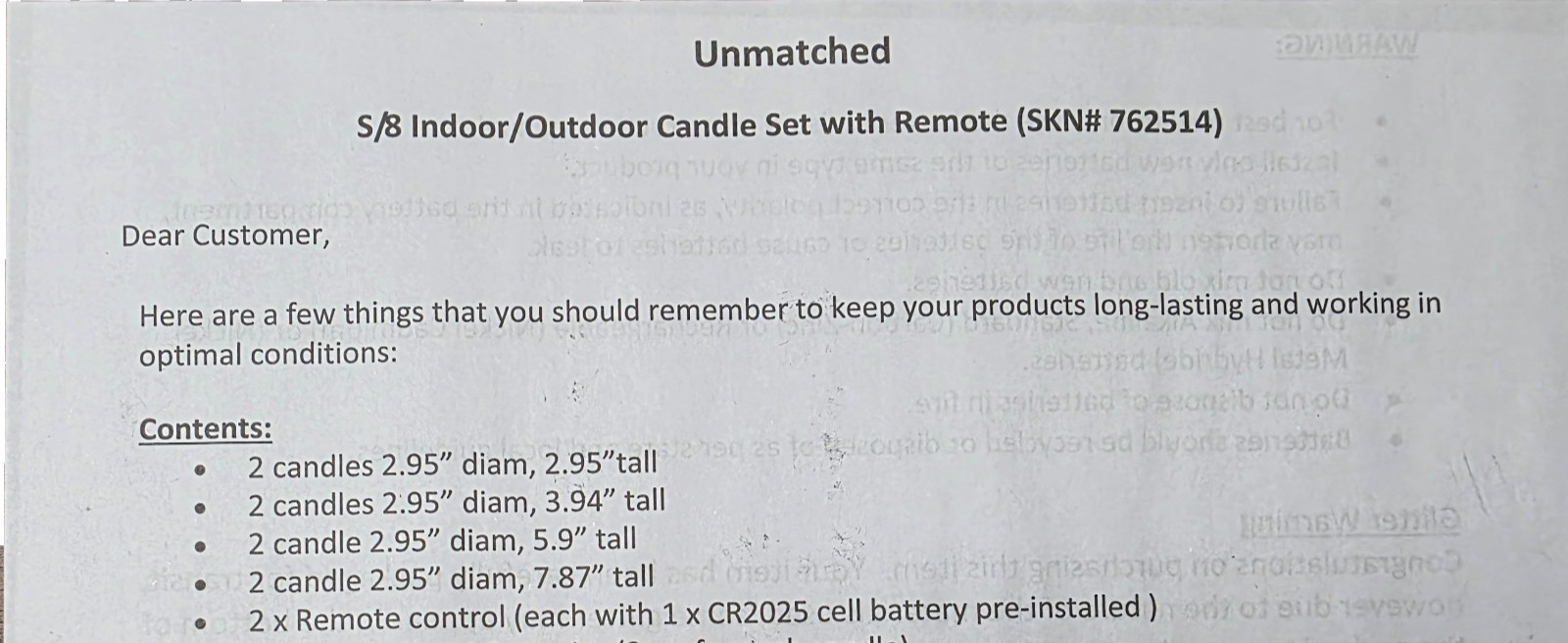 8 Piece LED Candle Set w/ Remote – Gold Glitter NEW in BOX Comes w/2 as Pictured
