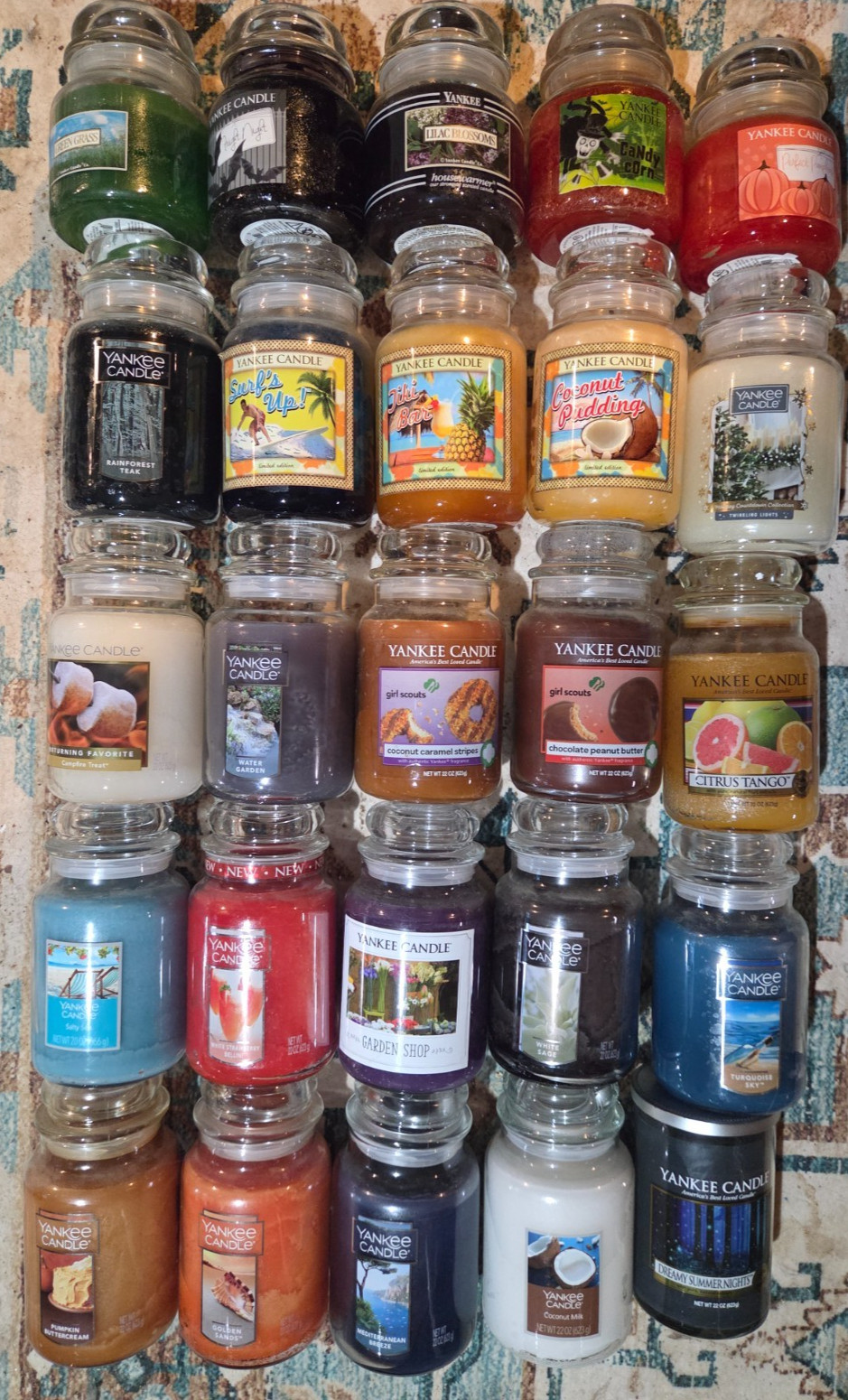 Yankee Candle Scented Candle 15 / 22 oz Large Jar Various Scents New SHIPS FREE