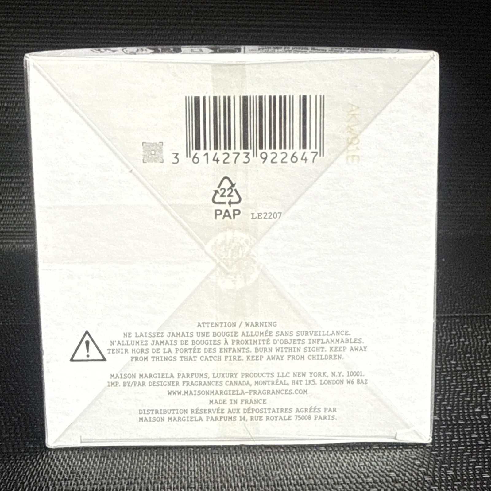 Maison Margiela Replica When The Rain Stops Scented Candle 5.82 oz (165g) Sealed