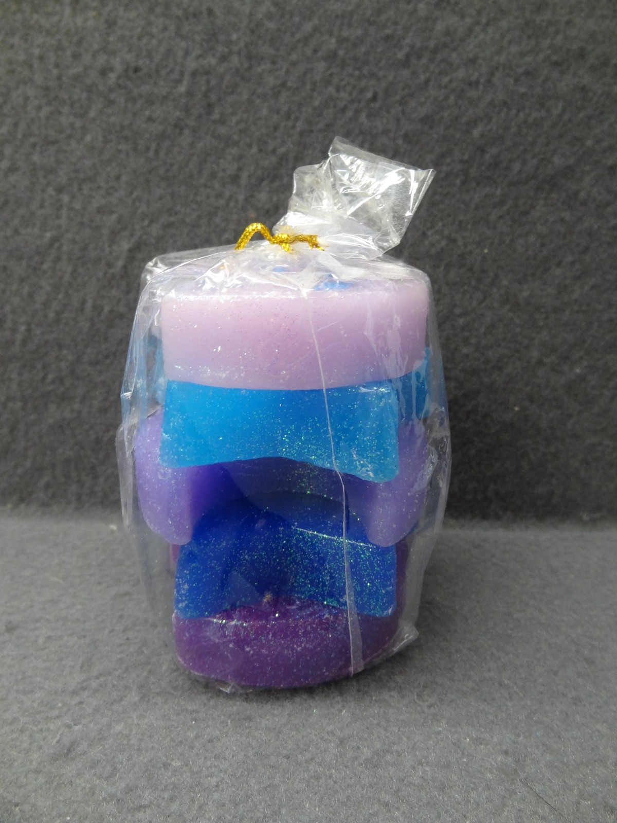 NEW Pillar 3.5″ Y2K Moon & Stars Glitter Candle 1999 Single Wick Stack Clarie’s