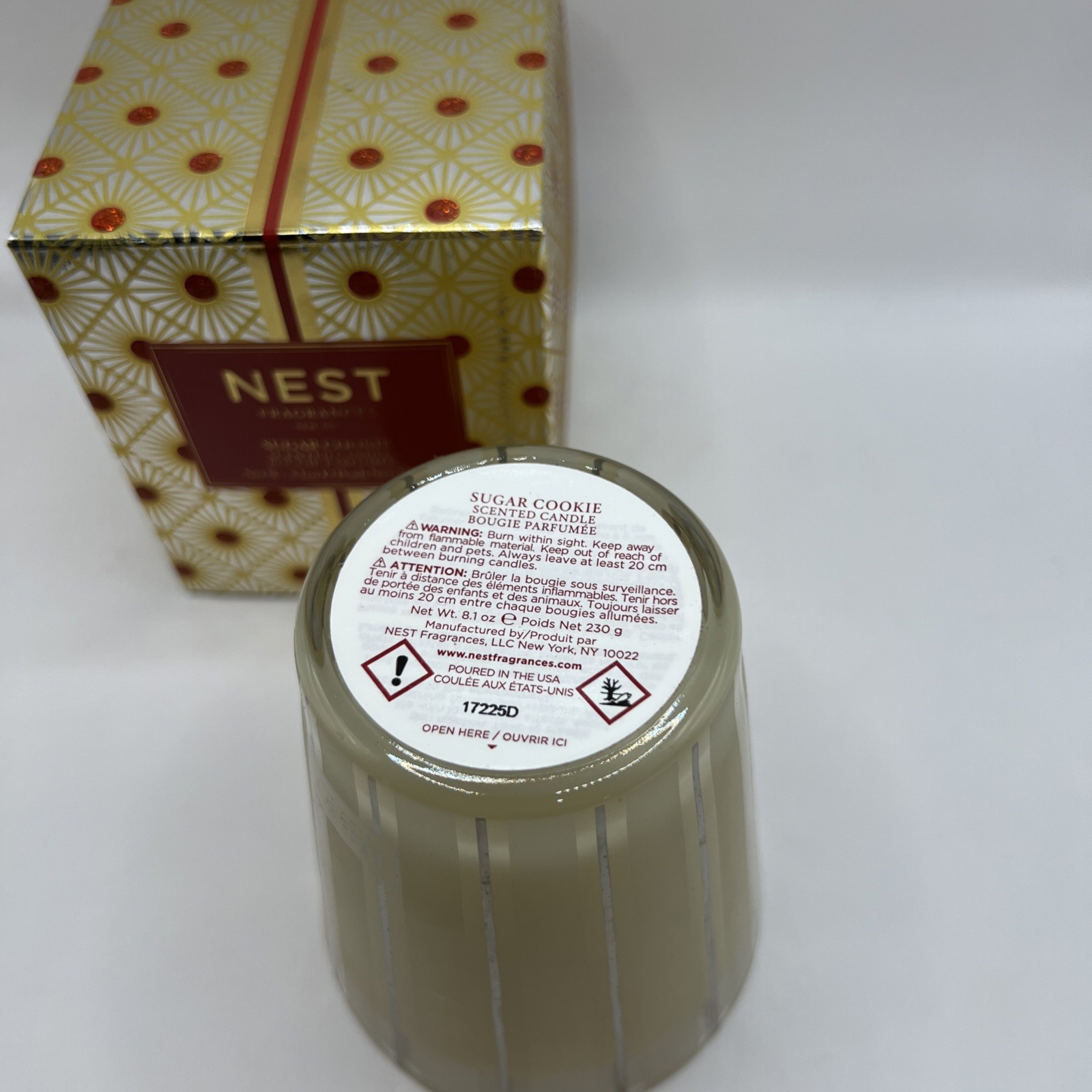 NEST Fragrances Sugar Cookie Classic Scented Candle 8.1 oz Holiday Collection