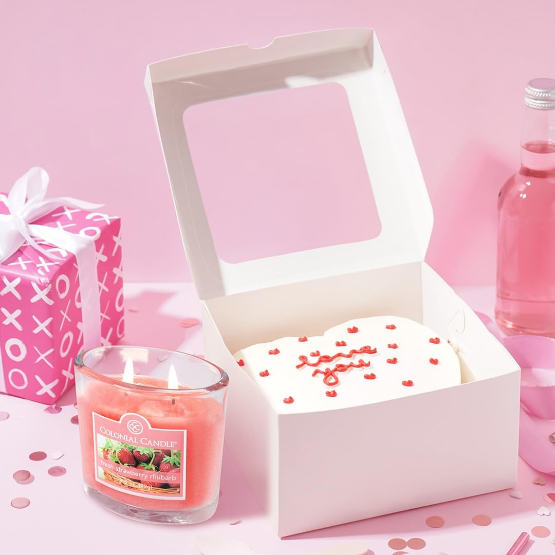 Fresh Strawberry Rhubarb Scented Jar Candle, 2 Wick, 3.5 oz, Mottled Wax