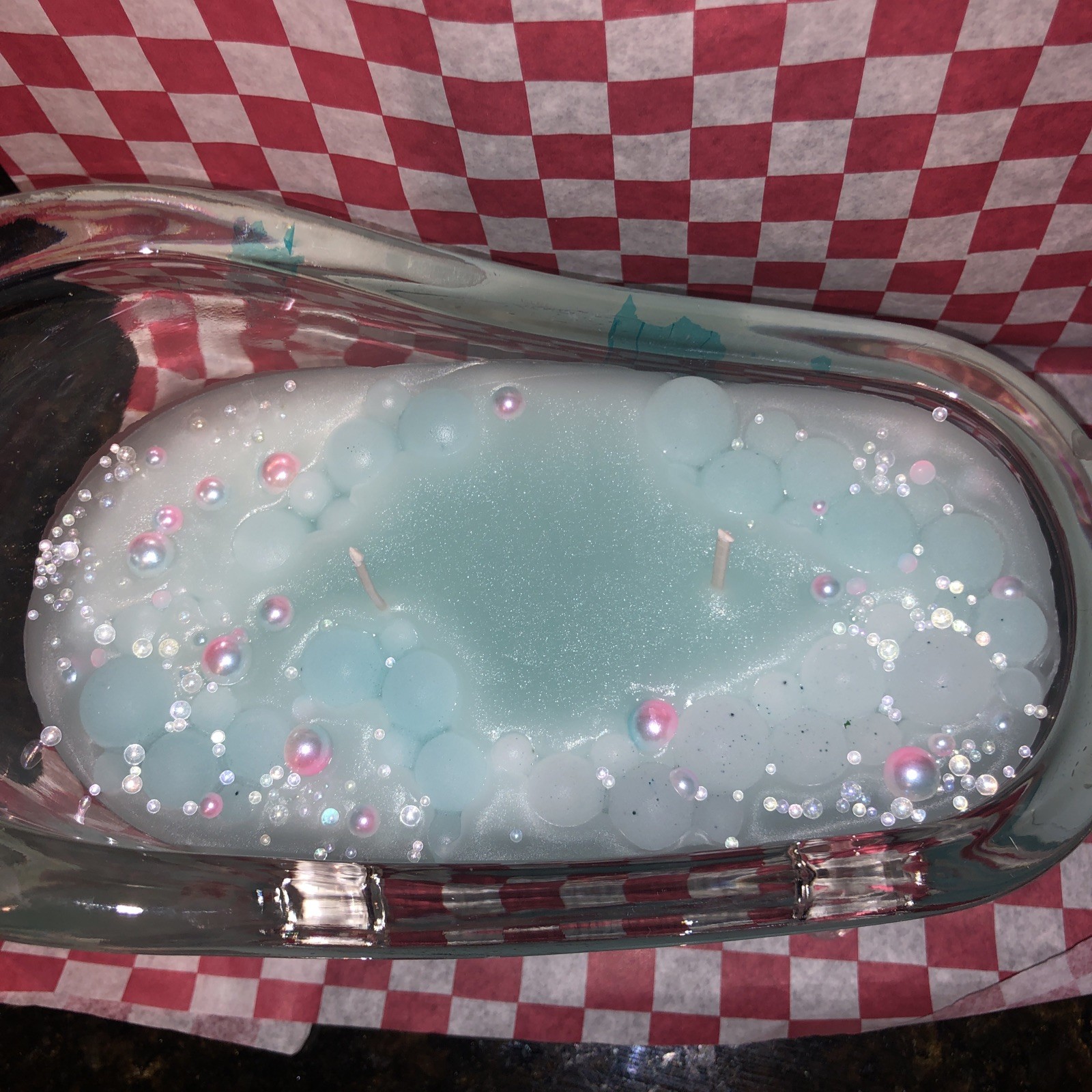 Handmade Candle Scented “Warmth” Bubble Bath Bathtub Bubbles Bathroom