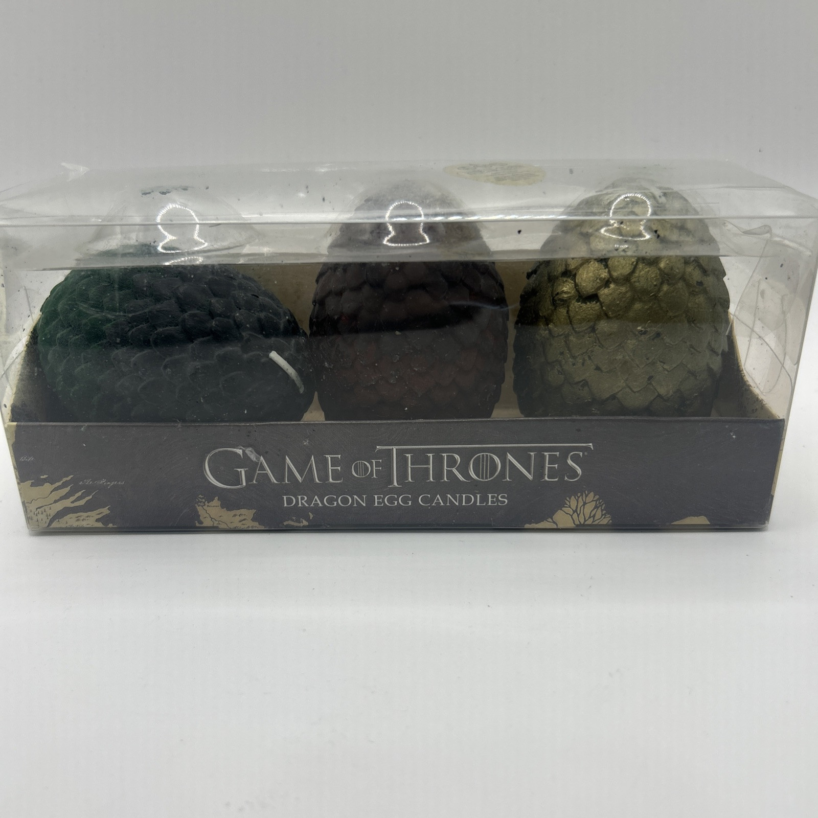 NEW Set Of 3 Game of Thrones Dragon Egg Candles From HBO Series COLLECTIBLES