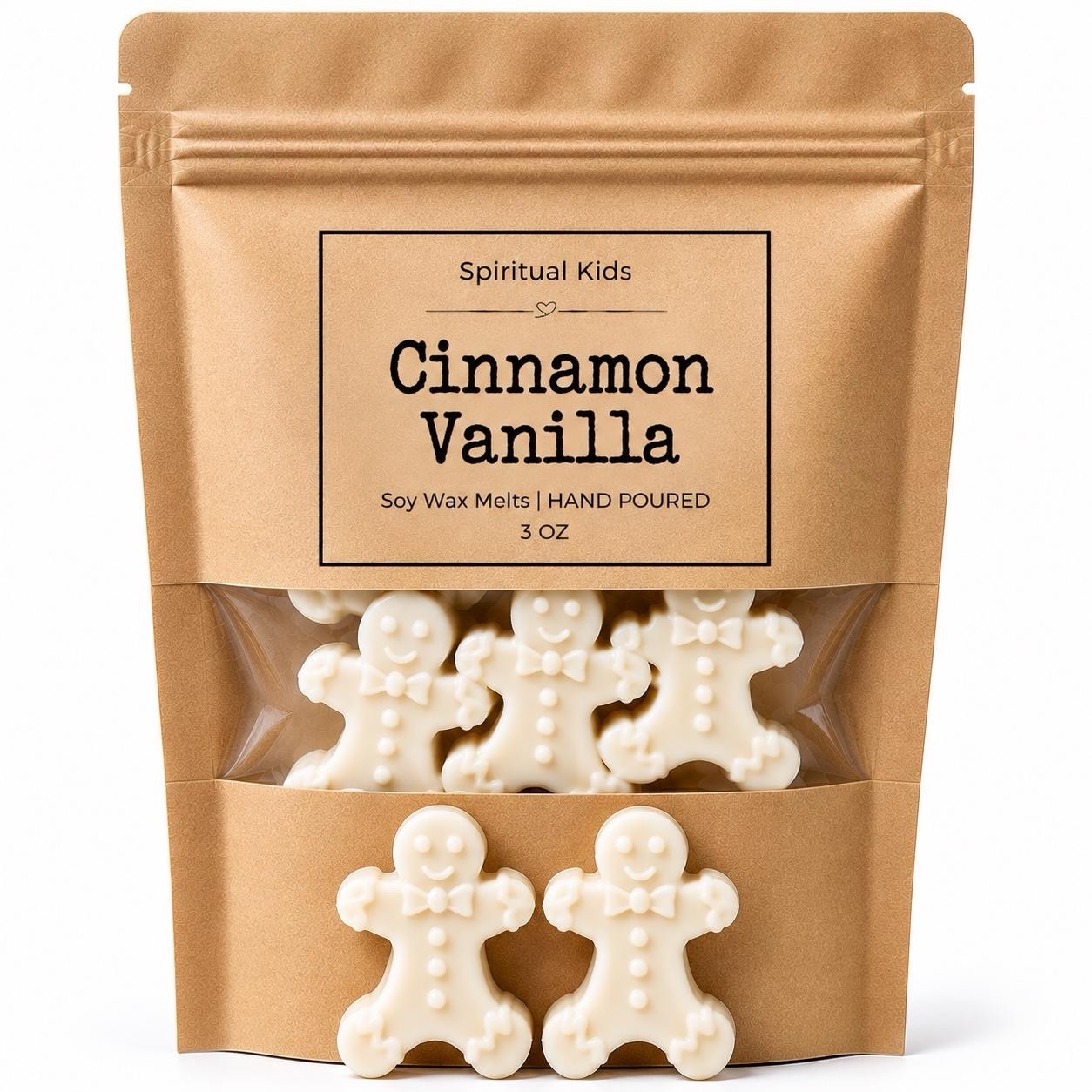 Gingerbread Shaped Soy Wax Melts 3.2oz | Food Scented | Holiday Scents |