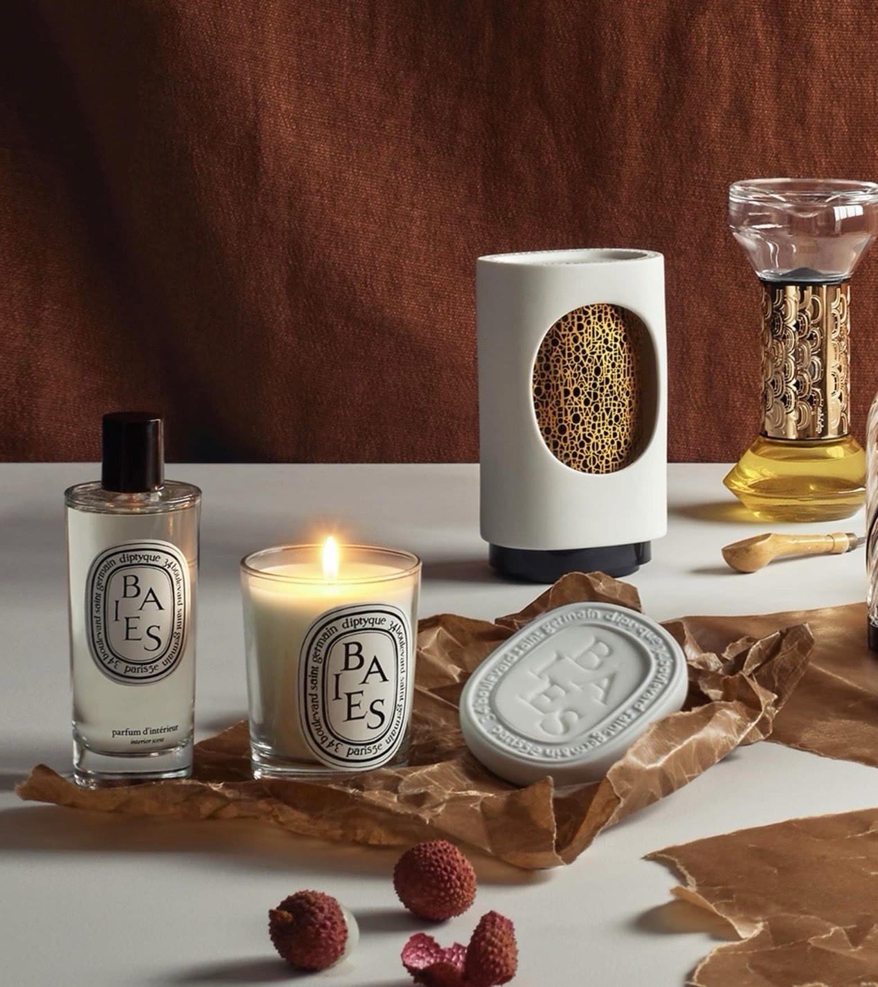 Diptyque Baies Candle 6.5oz / 190g Luxury Scented Home Fragrance Authentic
