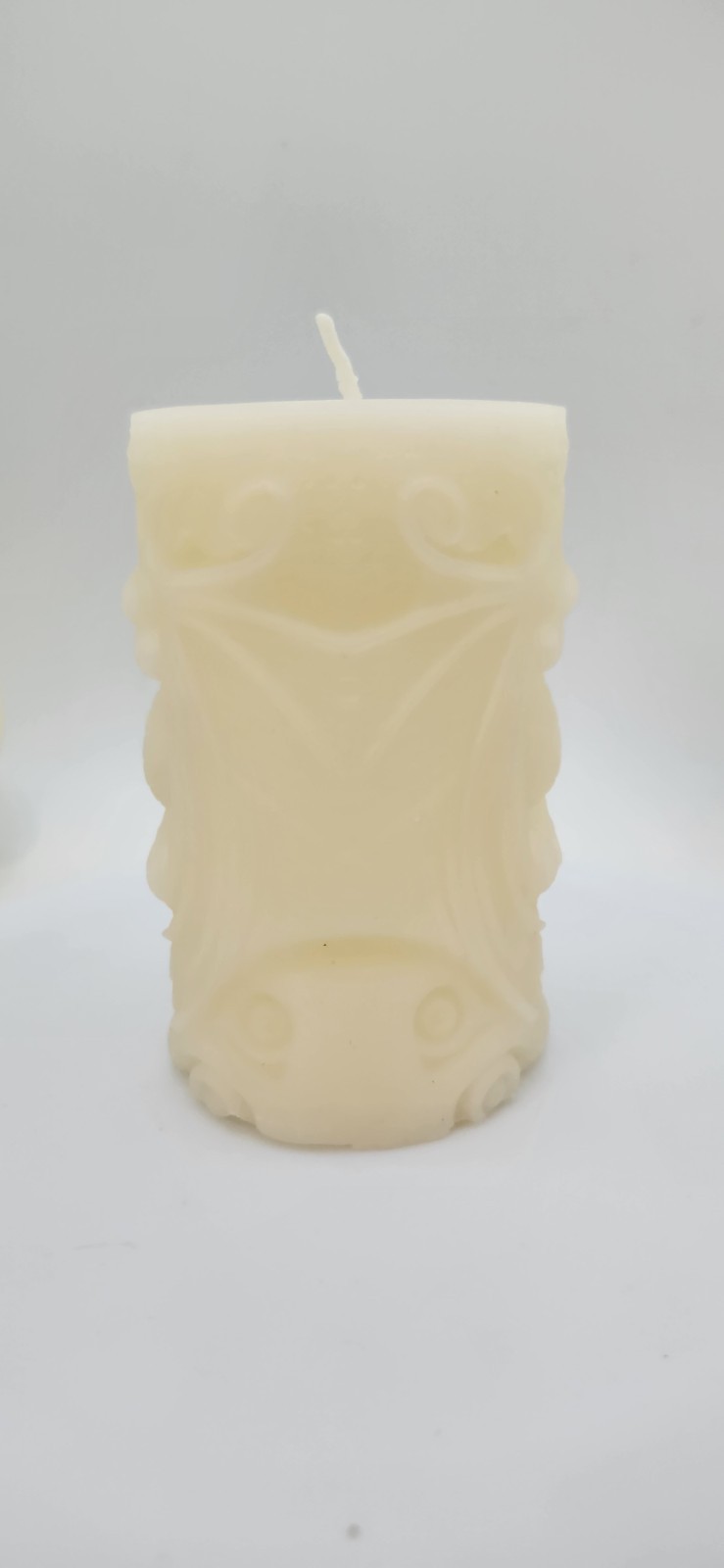 Lily Scented Large Dragon Beeswax Pillar Candle-All Natural