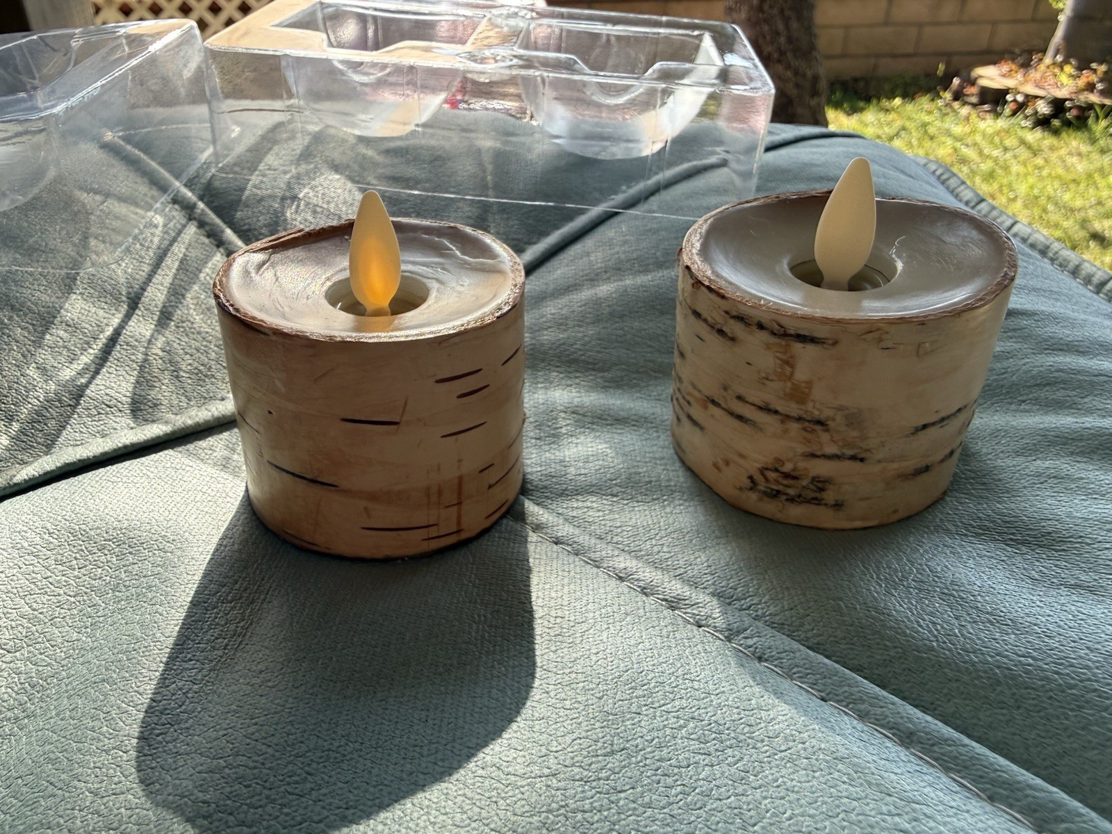 Luminara Flameless LED Tea Light Candle, 1.4″ x 2″, Pack of 2, Birch, Pearl I…