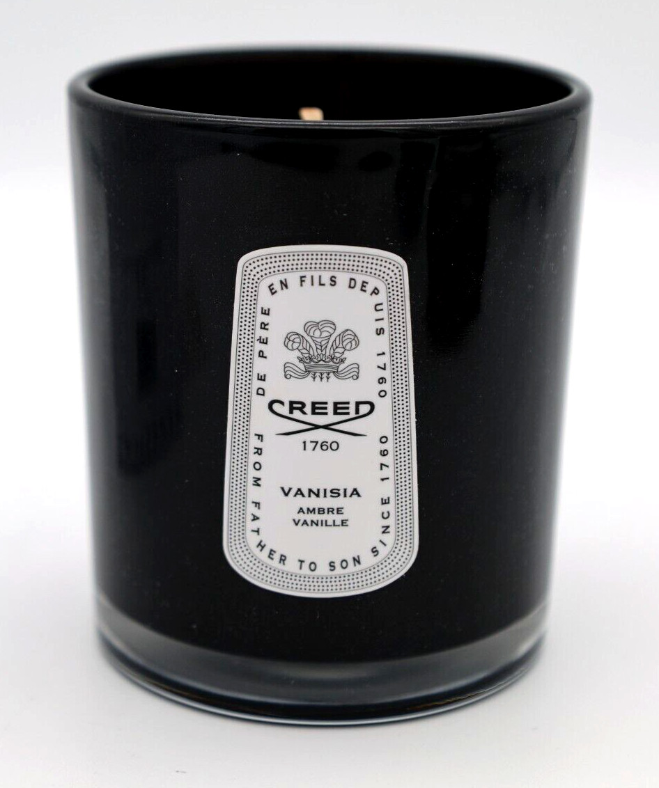 Creed Bougie Parfumee Vanisia Ambre Vanille Candle 220g Boxed Fast Finescents
