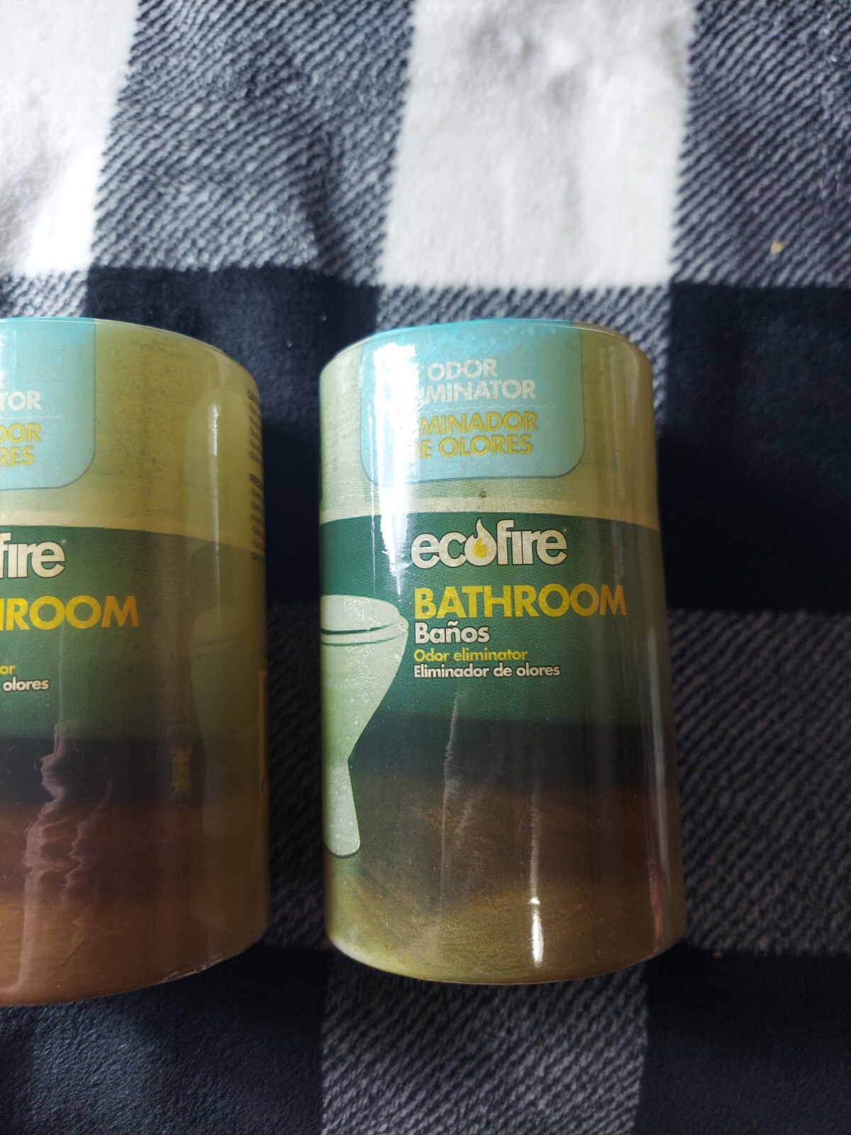 2X EcoFire Bathroom Odor Eliminator Candles ~ Brand New Odor Protection Cleaner