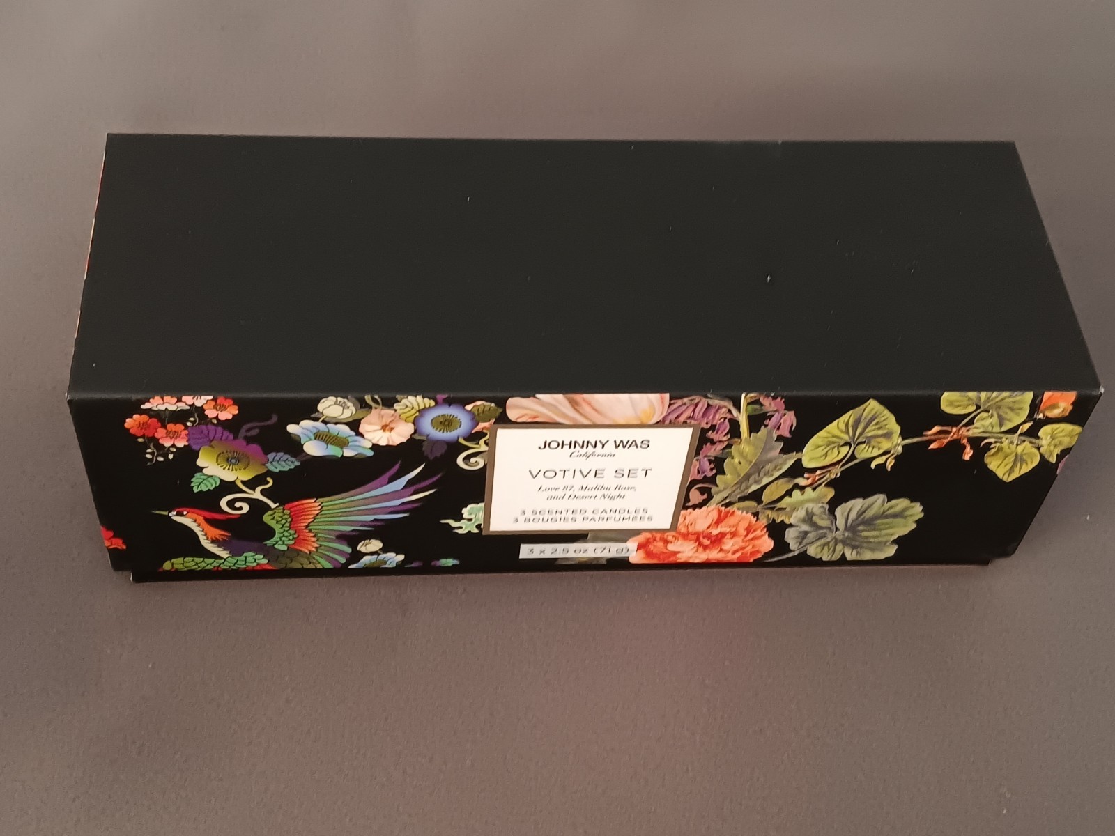 Authentic $118 Johnny Was Votive Candle Set Of 3 Soy Wax 2.5 Oz Each New Sealed