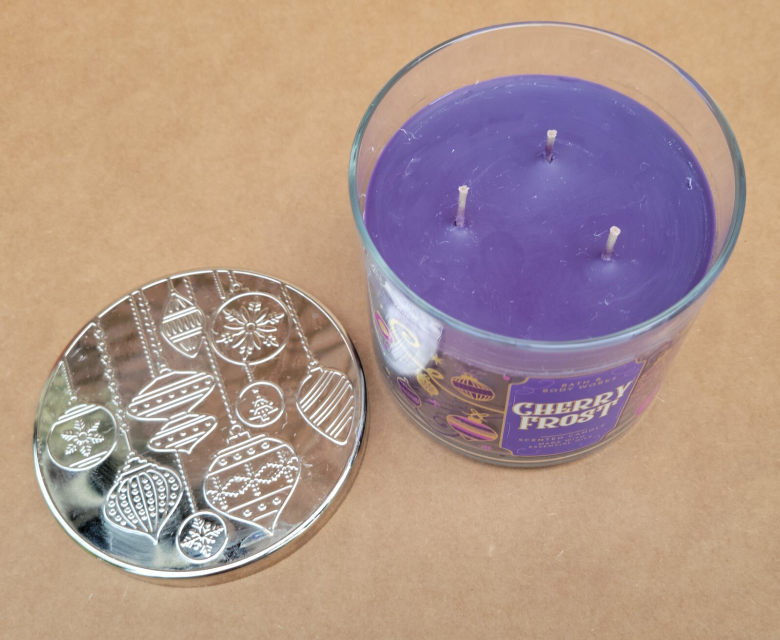 Bath & Body Works Cherry Frost 14.5 oz 3 Wick Candle
