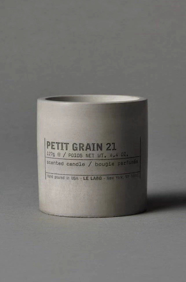 Le Labo Scented Candle PETIT GRAIN 21 – Size 4.4 Oz. / 127 g SEALED BOX