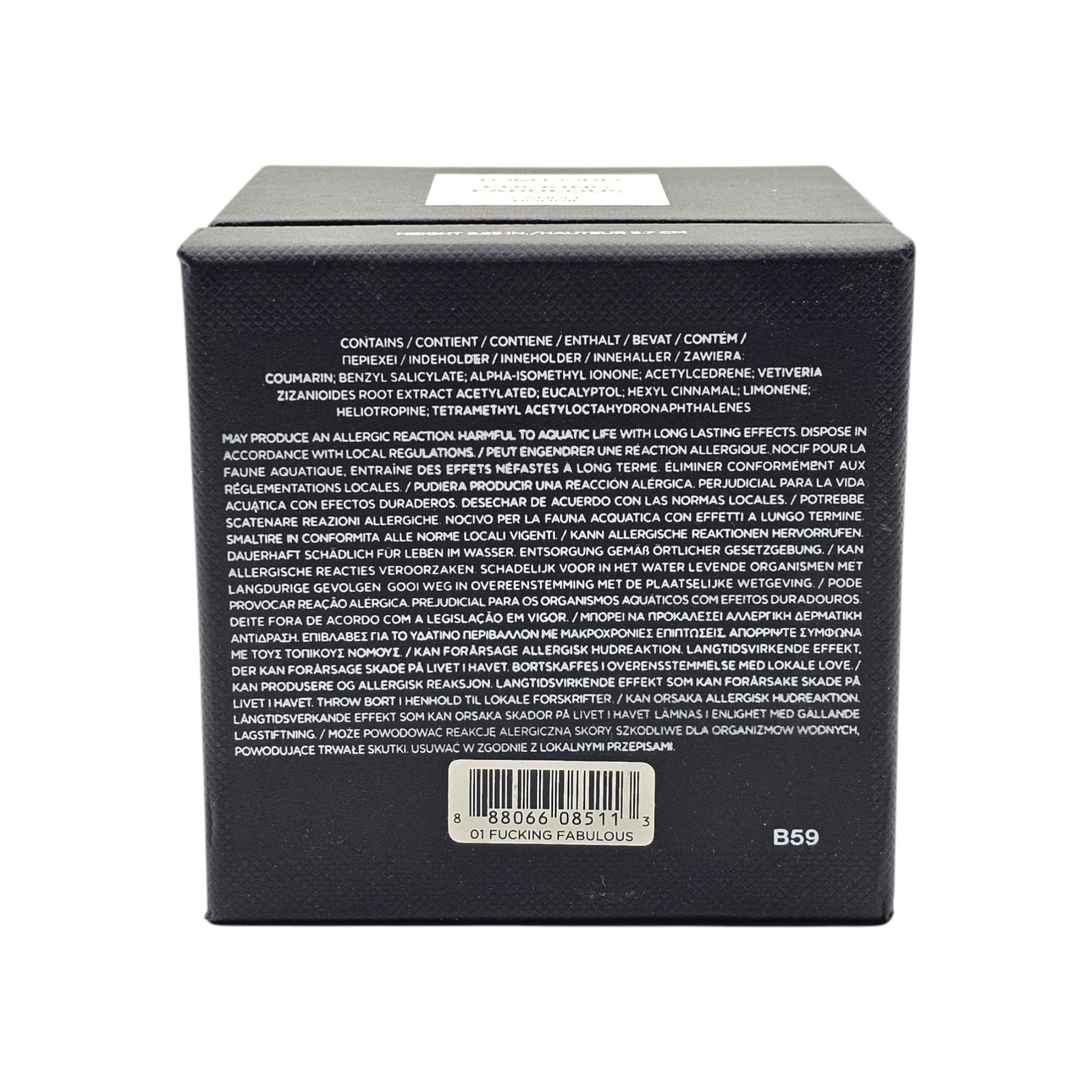 Tom Ford F*cking Fabulous Candle Bougie Height 2.25 in. – Sealed