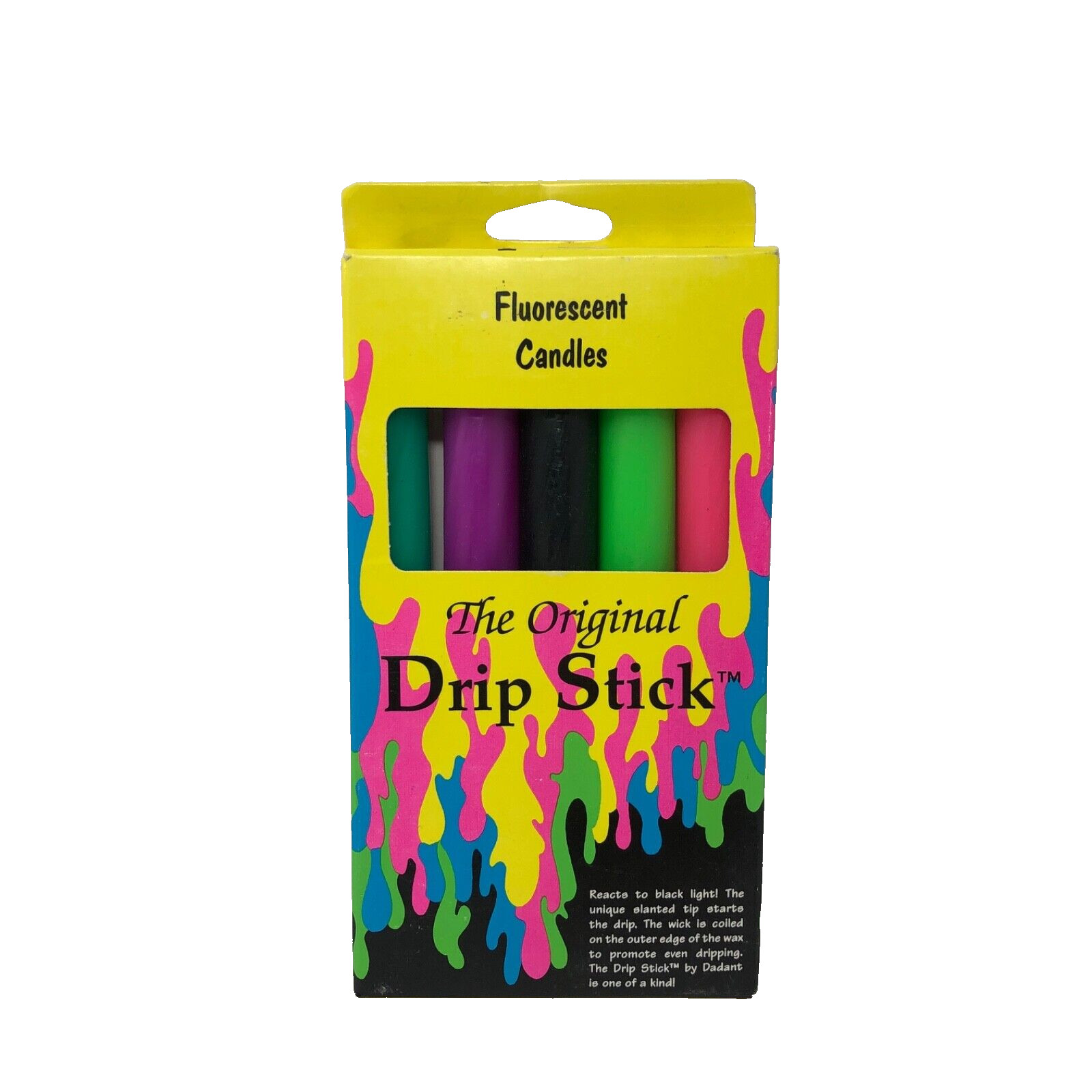 The Original Drip Stick Florescent Candles Black Light Grunge Edgy Retro Art