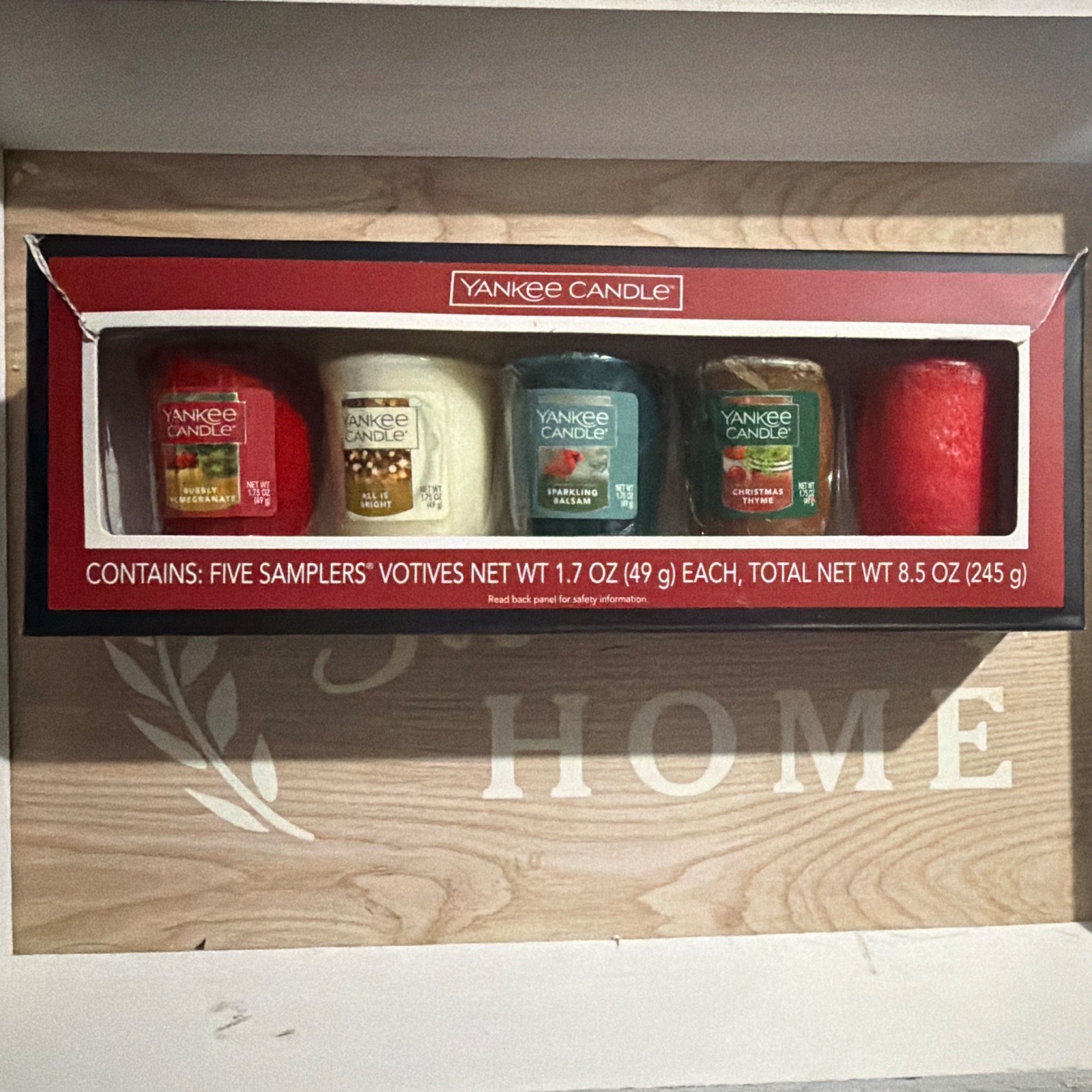 Yankee Candle 5-Pack Scented Votive Sampler Set, Assorted/Mixed Scents