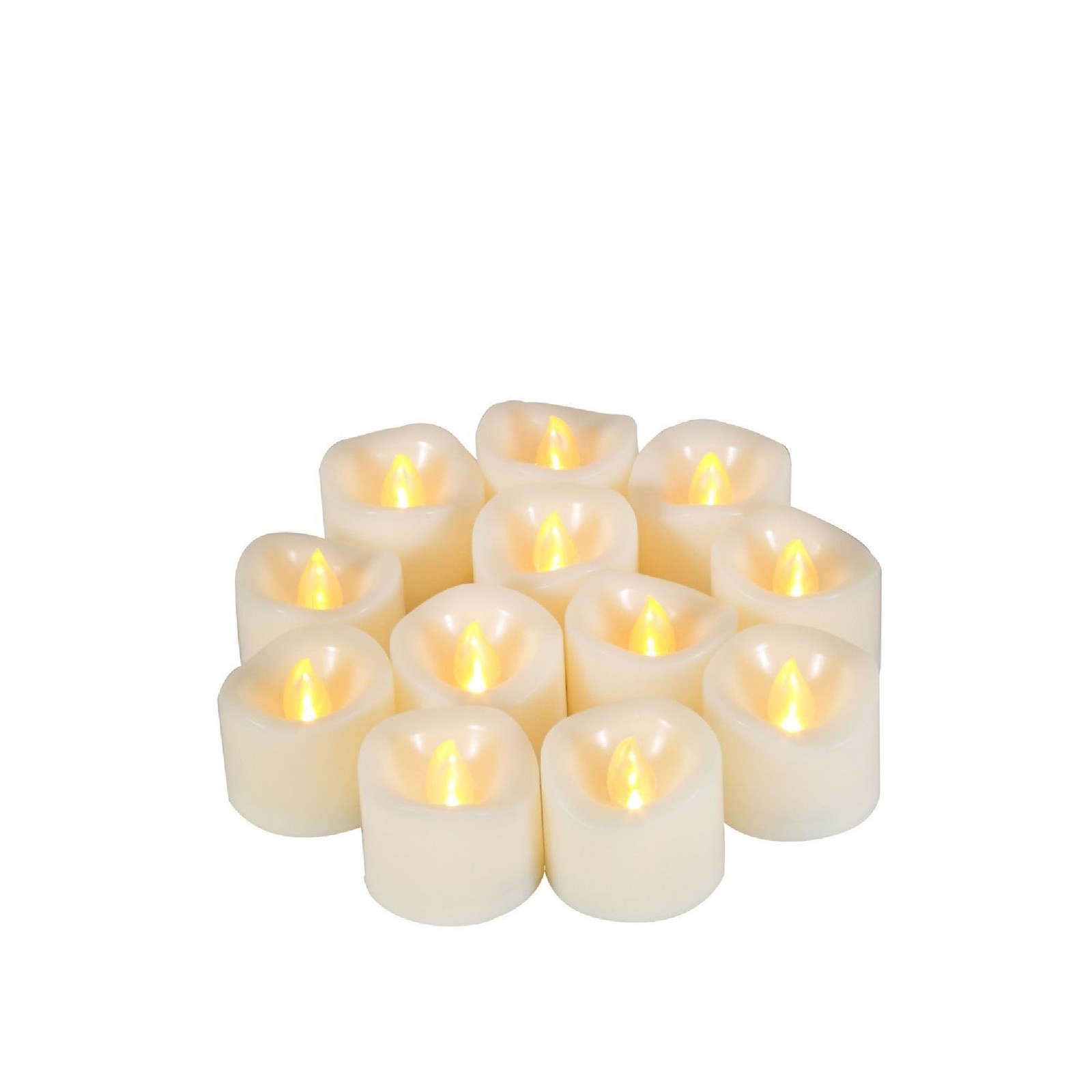 Candle Choice12-Pk Indoor/Outdoor Flameless Votive Candles Batteries Included