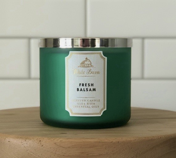 Bath and Body Works 3 Wick Candle White Barn Candle Holiday Fall Halloween
