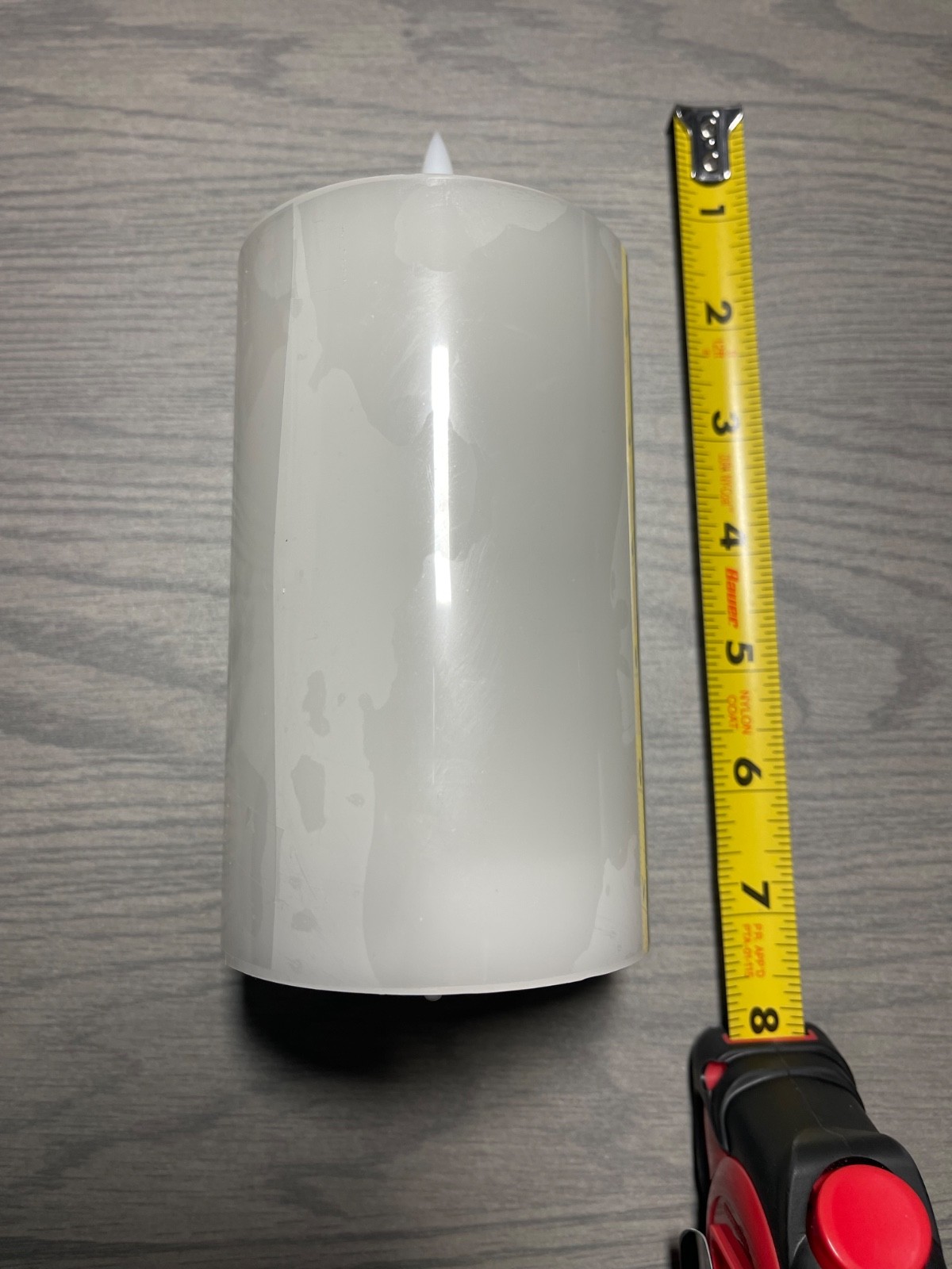 Flameless Battery-Operated Manual On/Off LED Candle – No Timer ~ Used Once