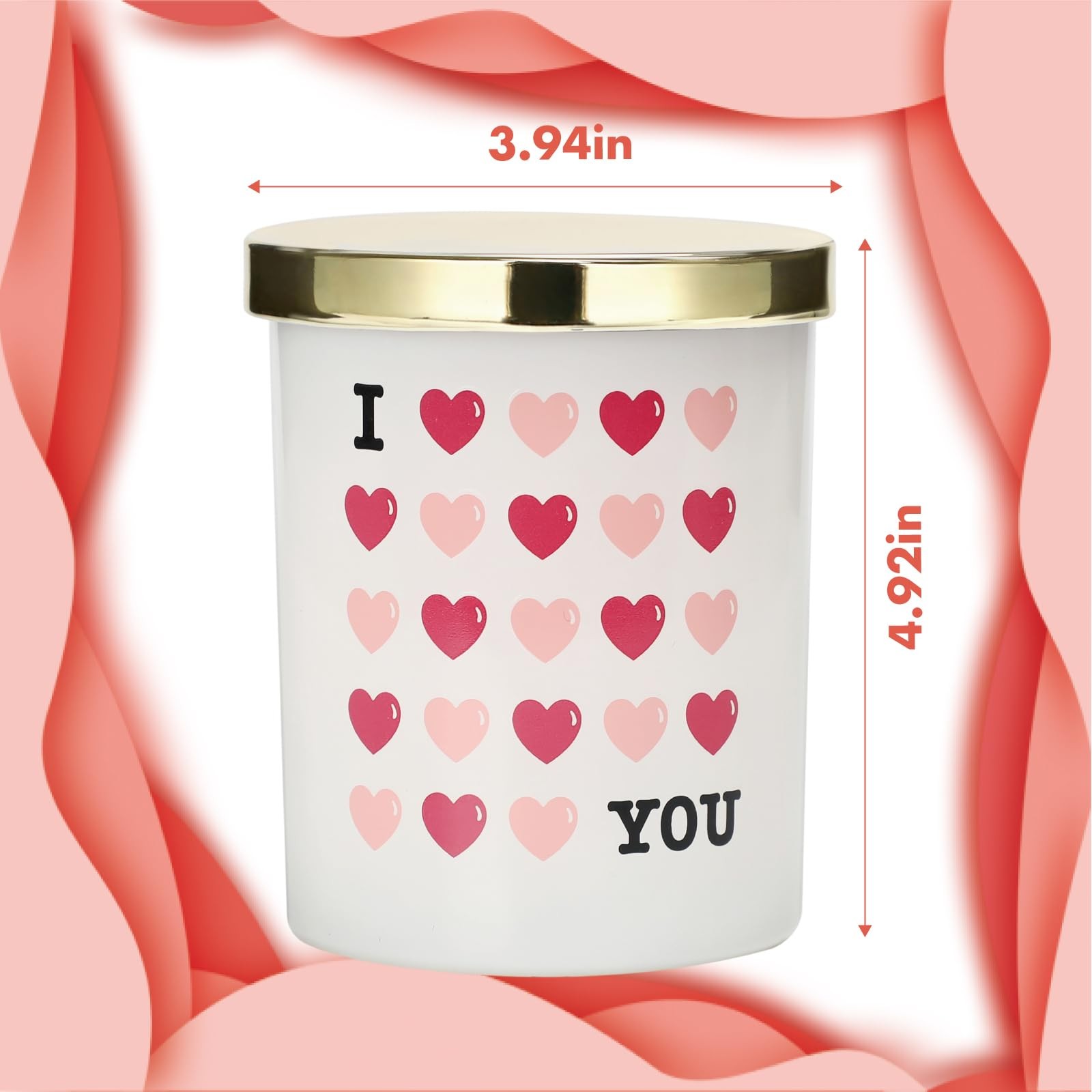 Valentines Day Scented Candle Gift – 10oz Wild Rose Vine Scented Candle Gift …